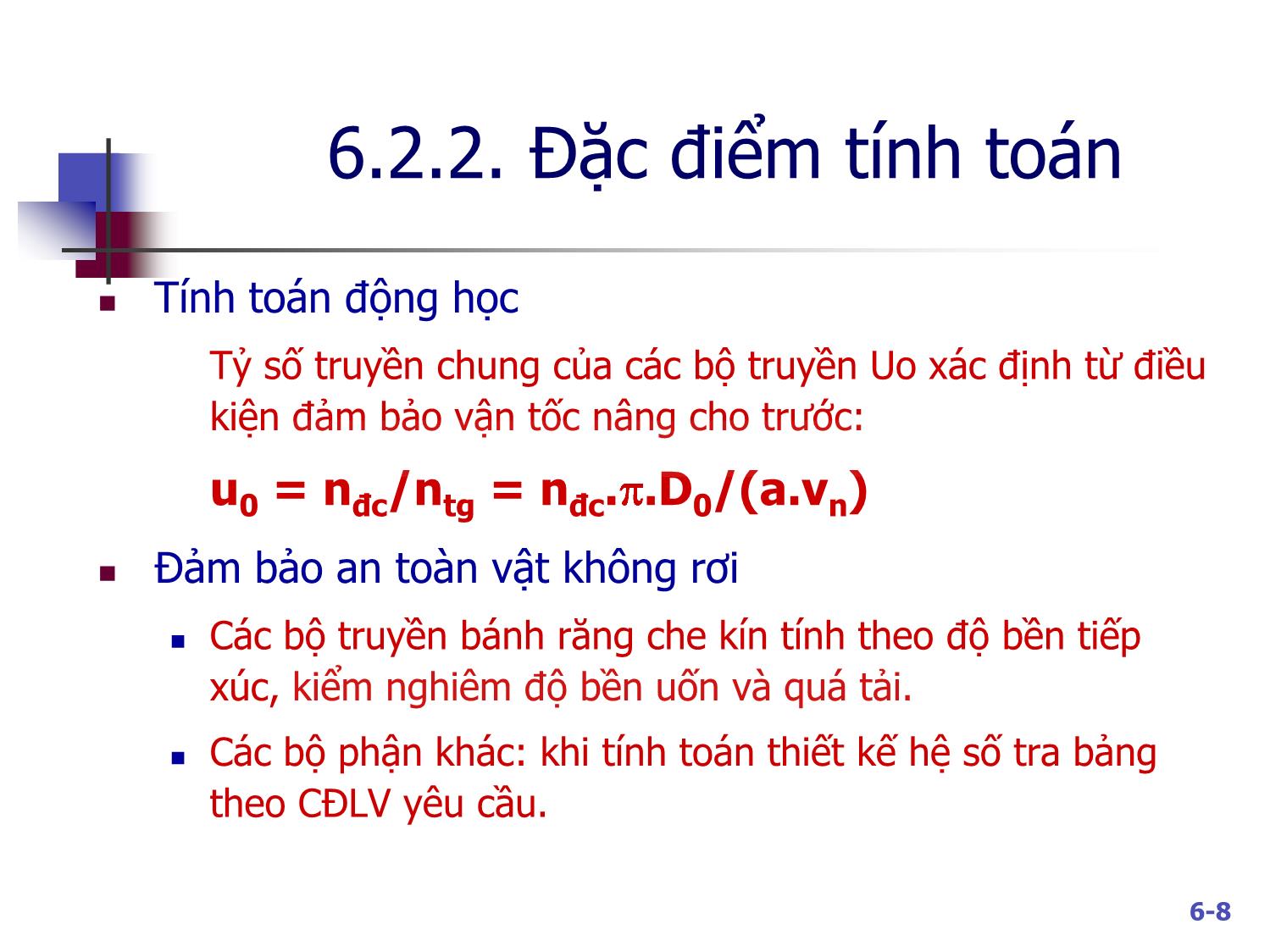 Bài giảng Máy nâng chuyển - Chương 6: Cơ cấu nâng trang 8