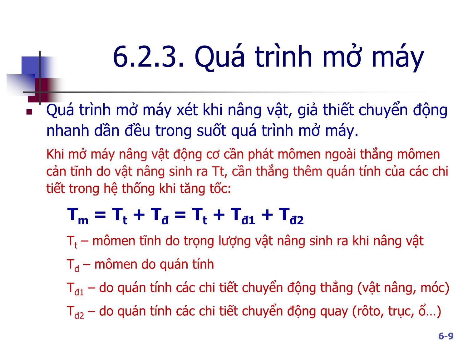 Bài giảng Máy nâng chuyển - Chương 6: Cơ cấu nâng trang 9