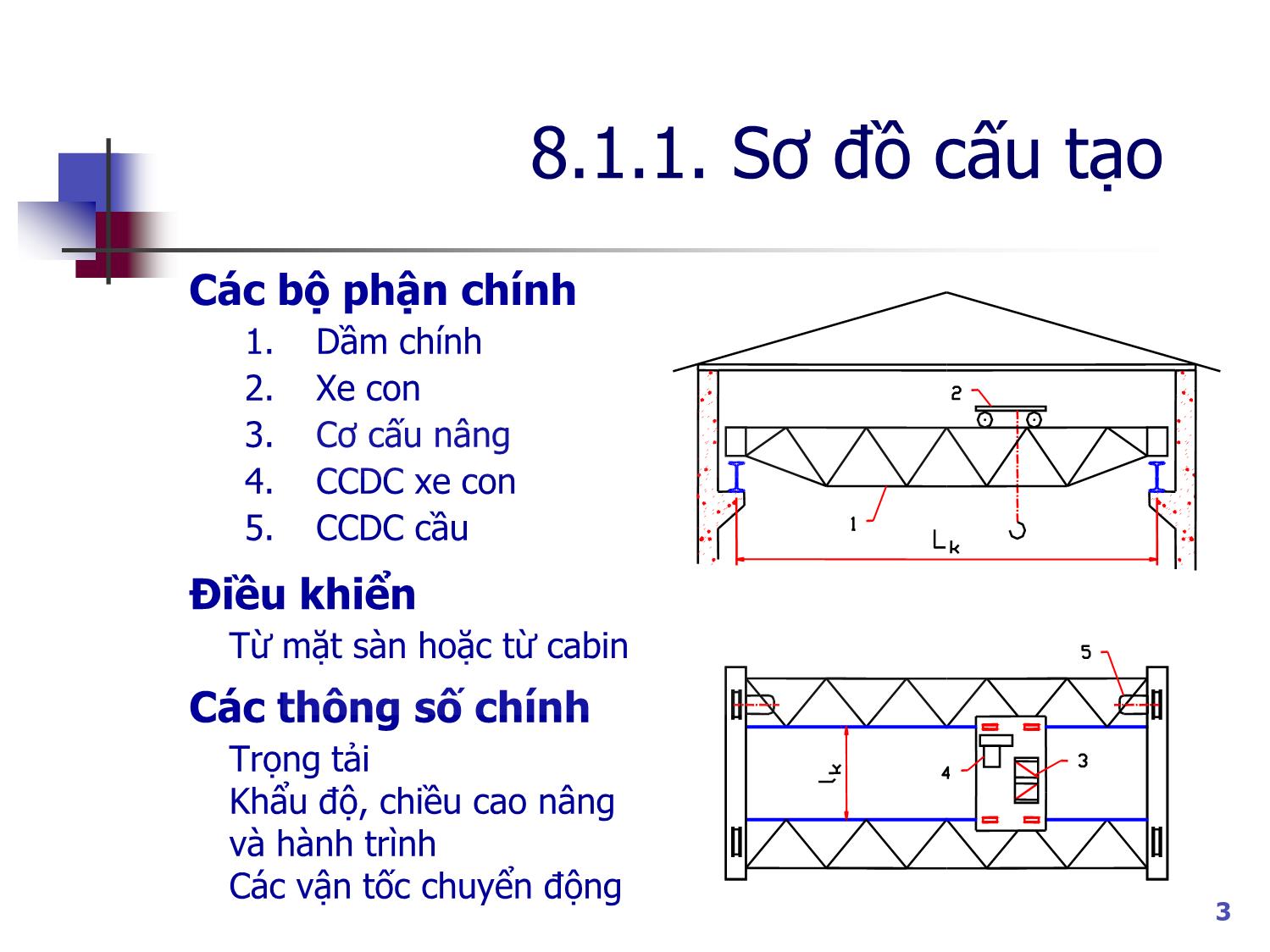 Bài giảng Máy nâng chuyển - Chương 8: Cầu trục và cần trục quay trang 3