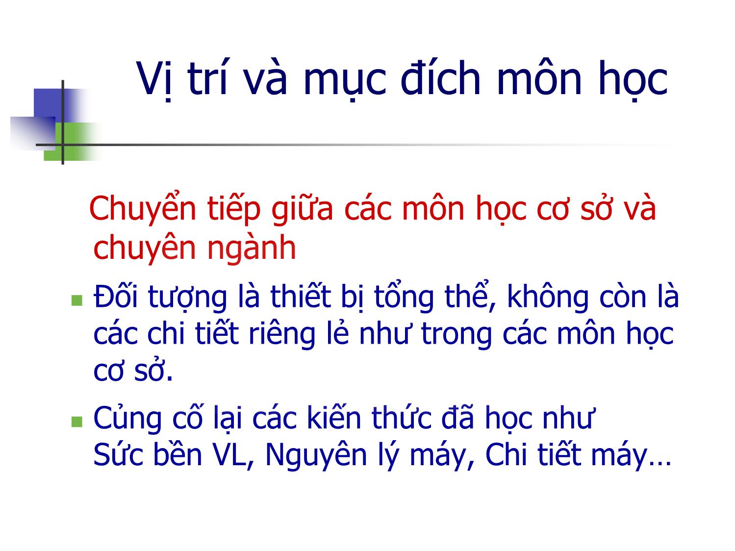 Bài giảng Máy nâng chuyển - Chương mở đầu - Trịnh Đồng Tính trang 2