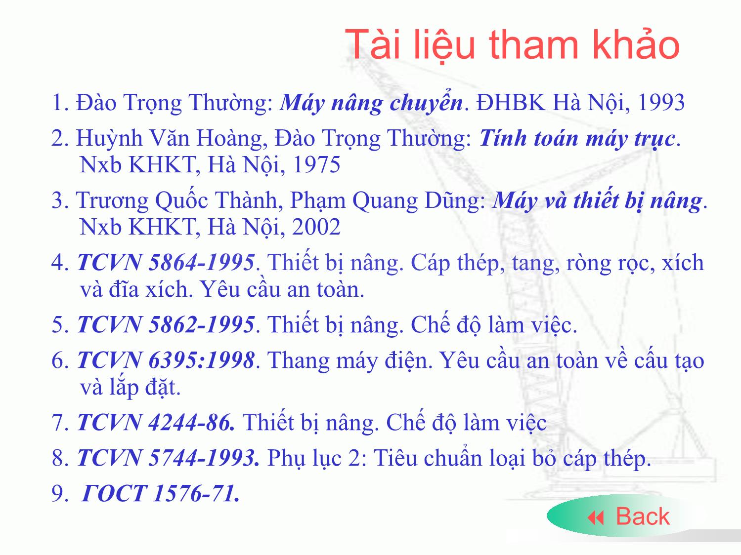 Bài giảng Máy nâng chuyển - Chương mở đầu - Trịnh Đồng Tính trang 7