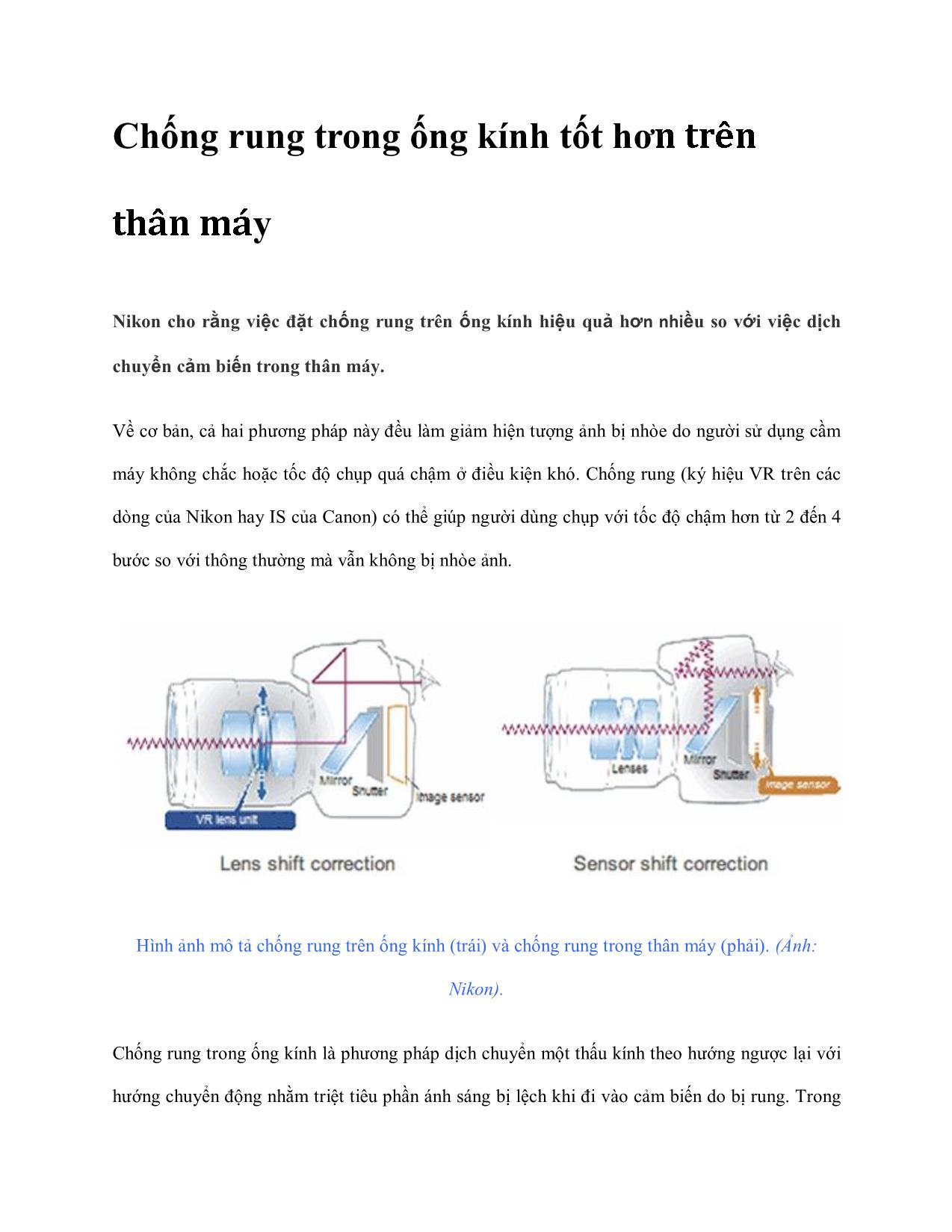 Chống rung trong ống kính tốt hơn trên thân máy trang 2