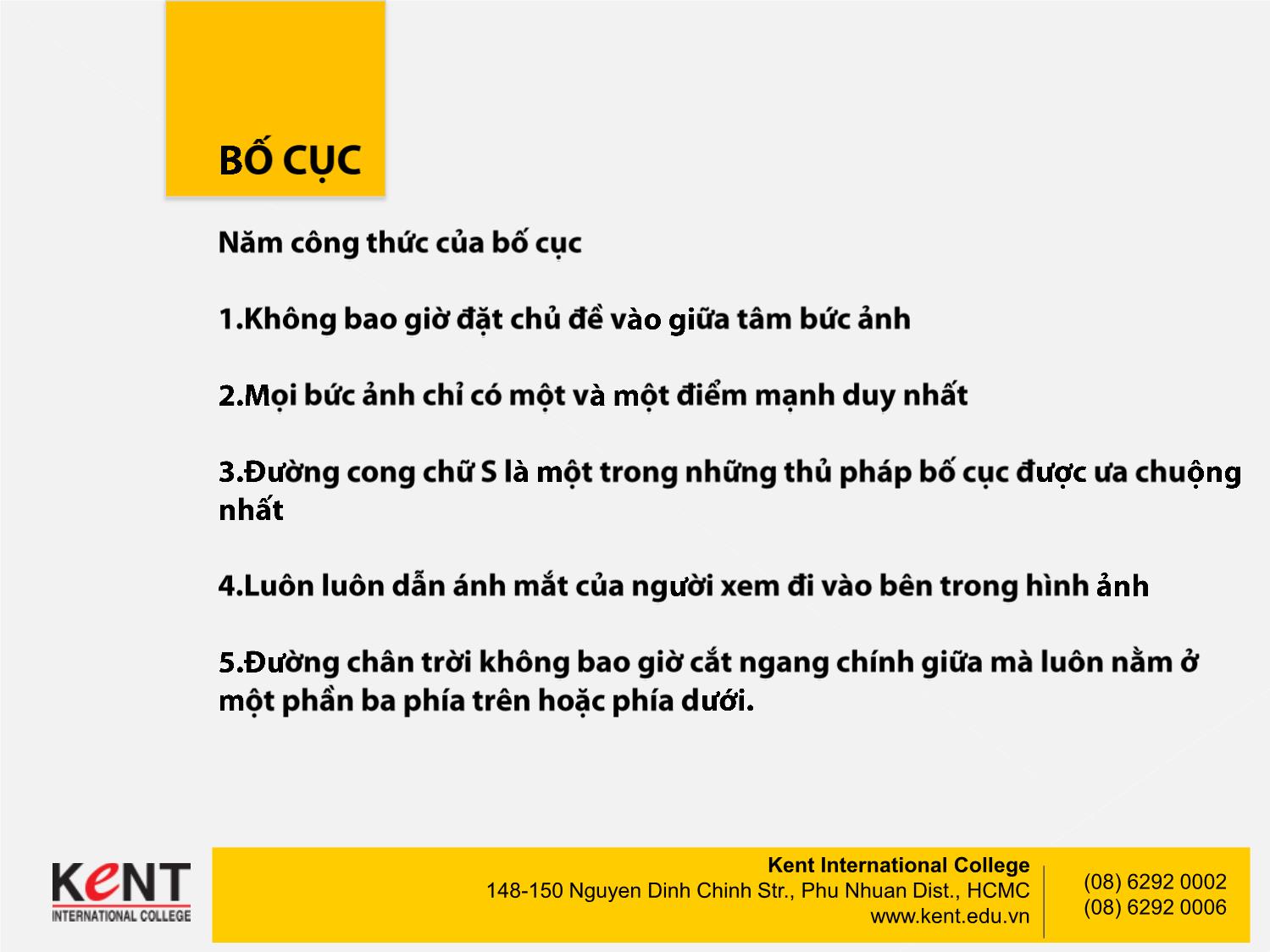 Bài giảng Bố cục trong nhiếp ảnh - Nguyễn Đình Nam trang 2