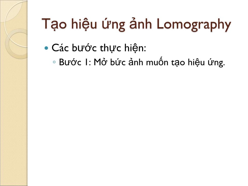 Bài giảng Các hiệu ứng thông dụng trên ảnh màu - Dương Trọng Đính trang 6