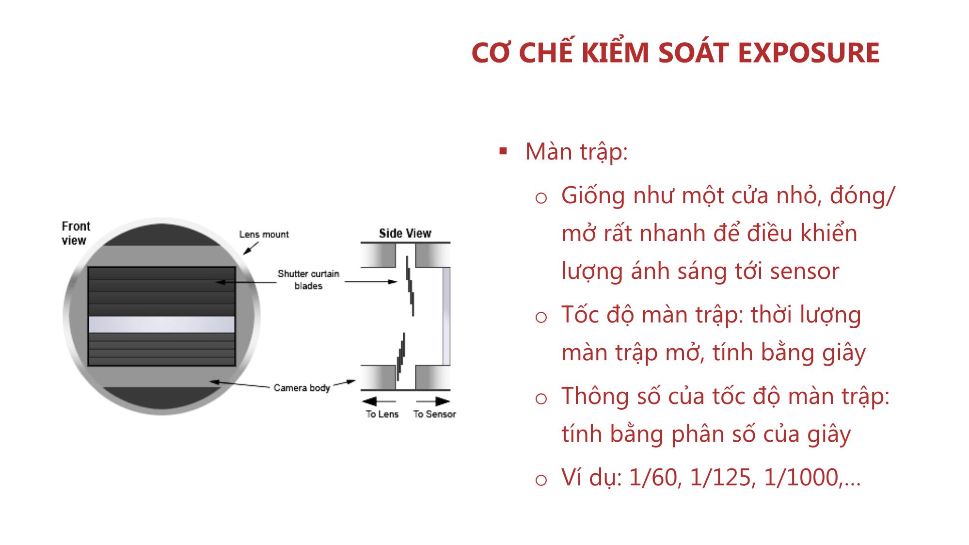 Bài giảng Nhiếp ảnh và xử lý hình ảnh - Bài 2: Phơi sáng và các chế độ chụp trang 6