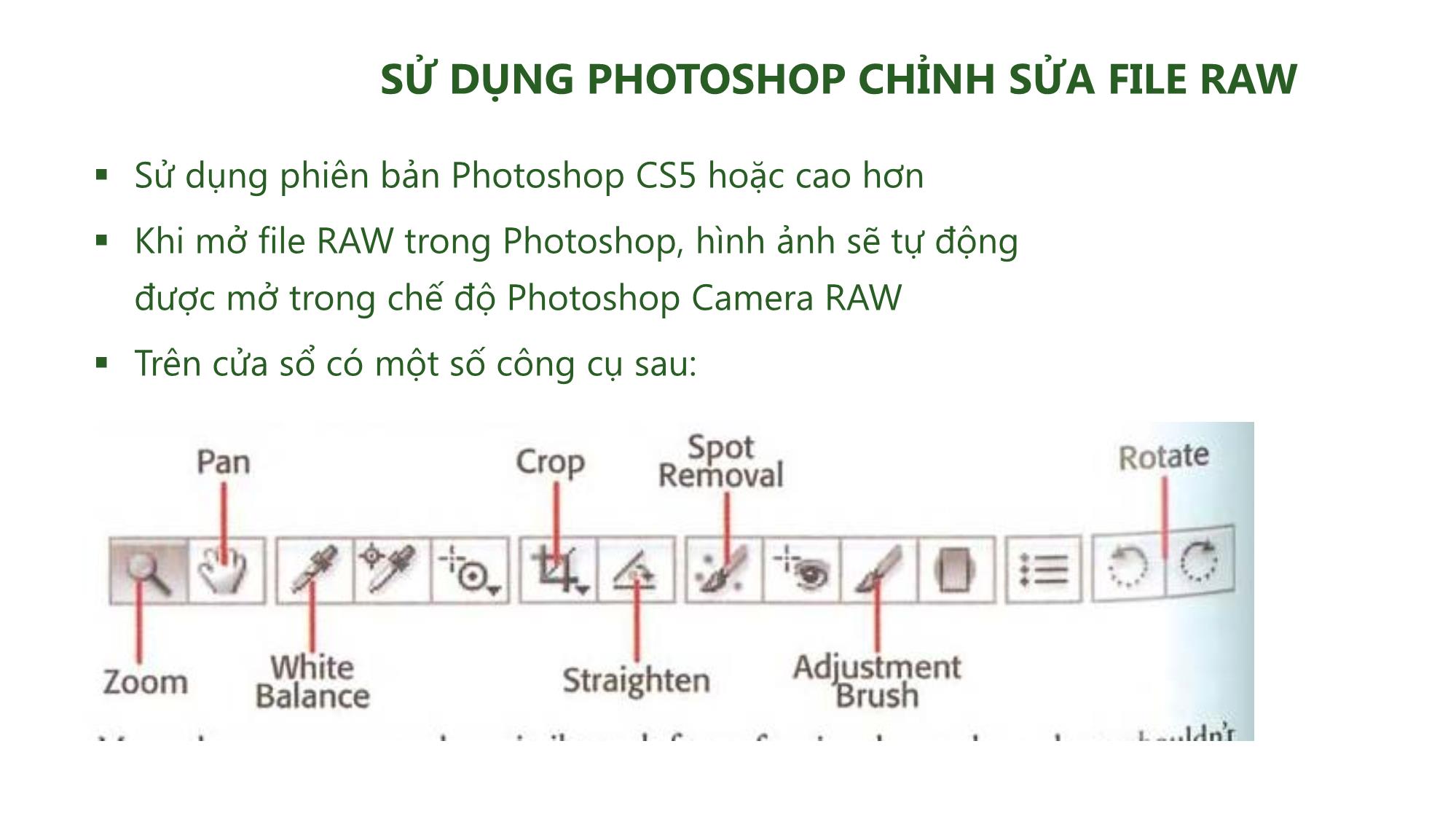 Bài giảng Nhiếp ảnh và xử lý hình ảnh - Bài 6: Chỉnh sửa hình ảnh sau khi chụp trang 4