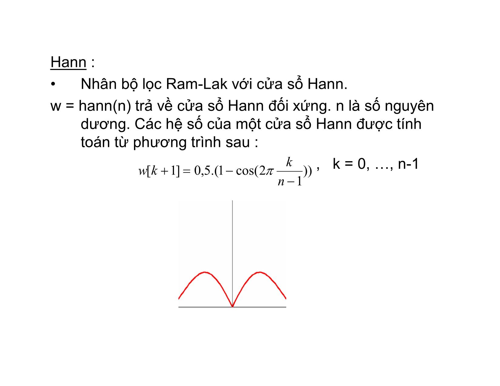 Bài giảng Một vài kỹ thuật xử lý ảnh trang 7