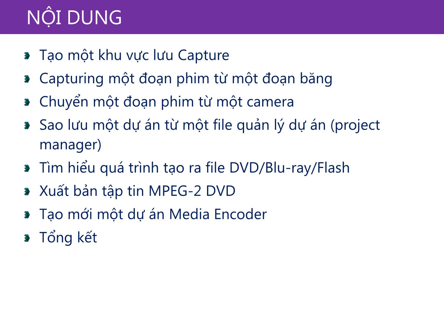 Bài giảng Xử lý hậu kỳ với Adobe Premiere Pro Cs6 - Bài 8: Capturing và chuyển đổi foogage. Sử dụng Encoder trang 4