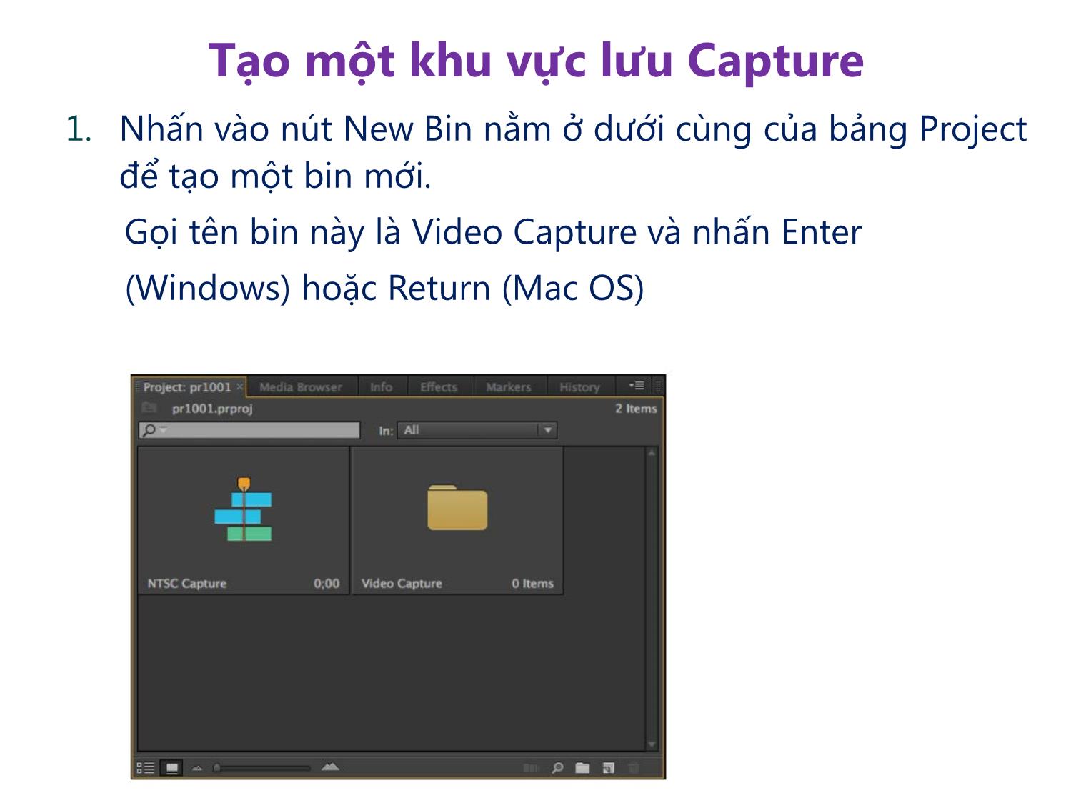 Bài giảng Xử lý hậu kỳ với Adobe Premiere Pro Cs6 - Bài 8: Capturing và chuyển đổi foogage. Sử dụng Encoder trang 6