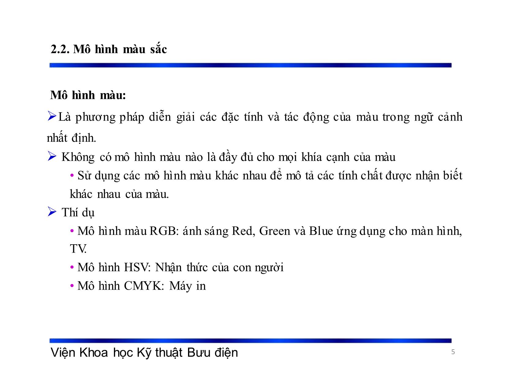 Bài giảng Xử lý tín hiệu và mã hóa - Chương 2: Thu nhận và biểu diễn - Phạm Việt Hà trang 5