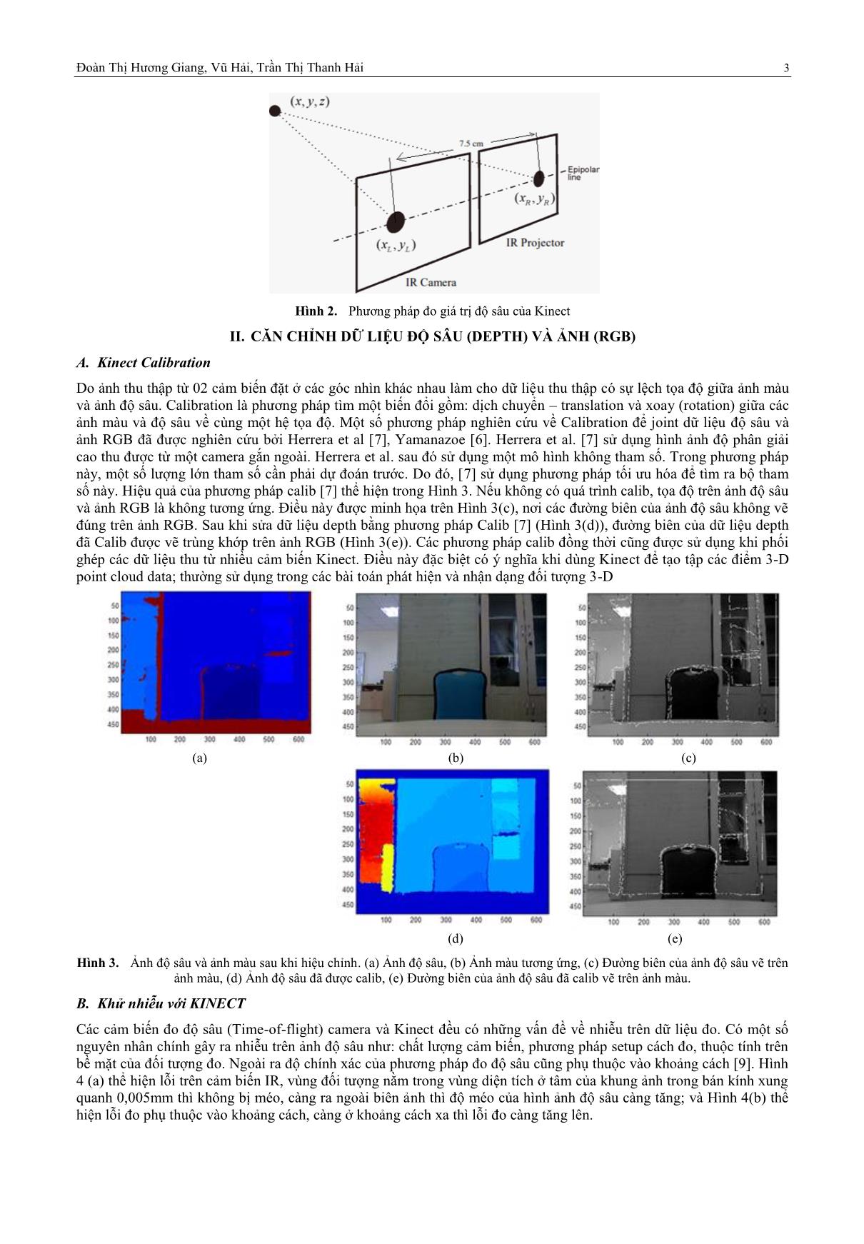 Khai thác dữ liệu ảnh độ sâu từ cảm biến Kinect: Sửa lỗi và ứng dụng trang 3