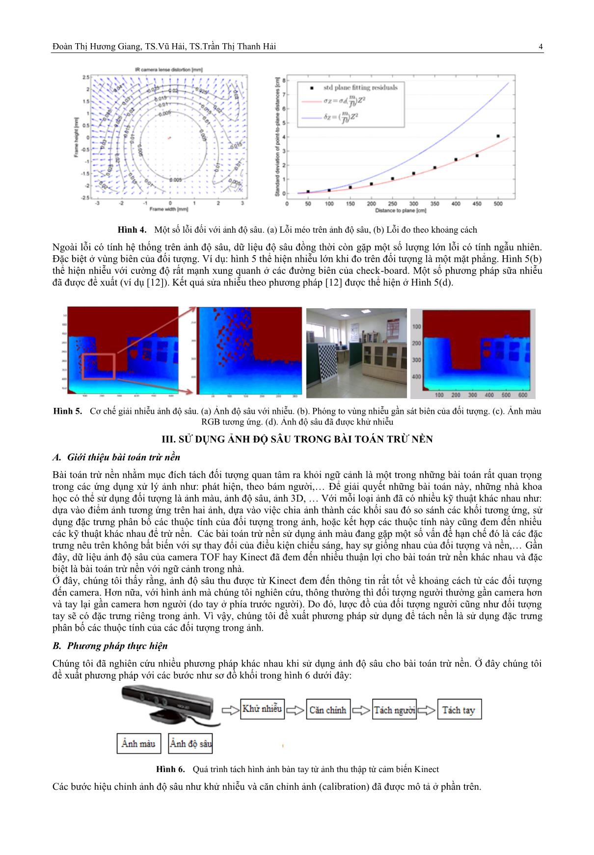 Khai thác dữ liệu ảnh độ sâu từ cảm biến Kinect: Sửa lỗi và ứng dụng trang 4