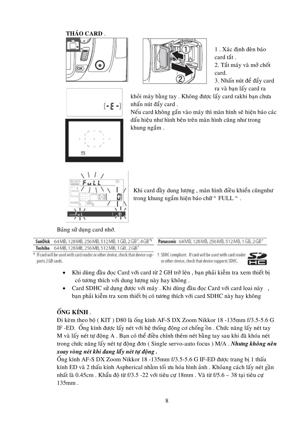Tài liệu Hướng dẫn sử dụng D80 trang 9