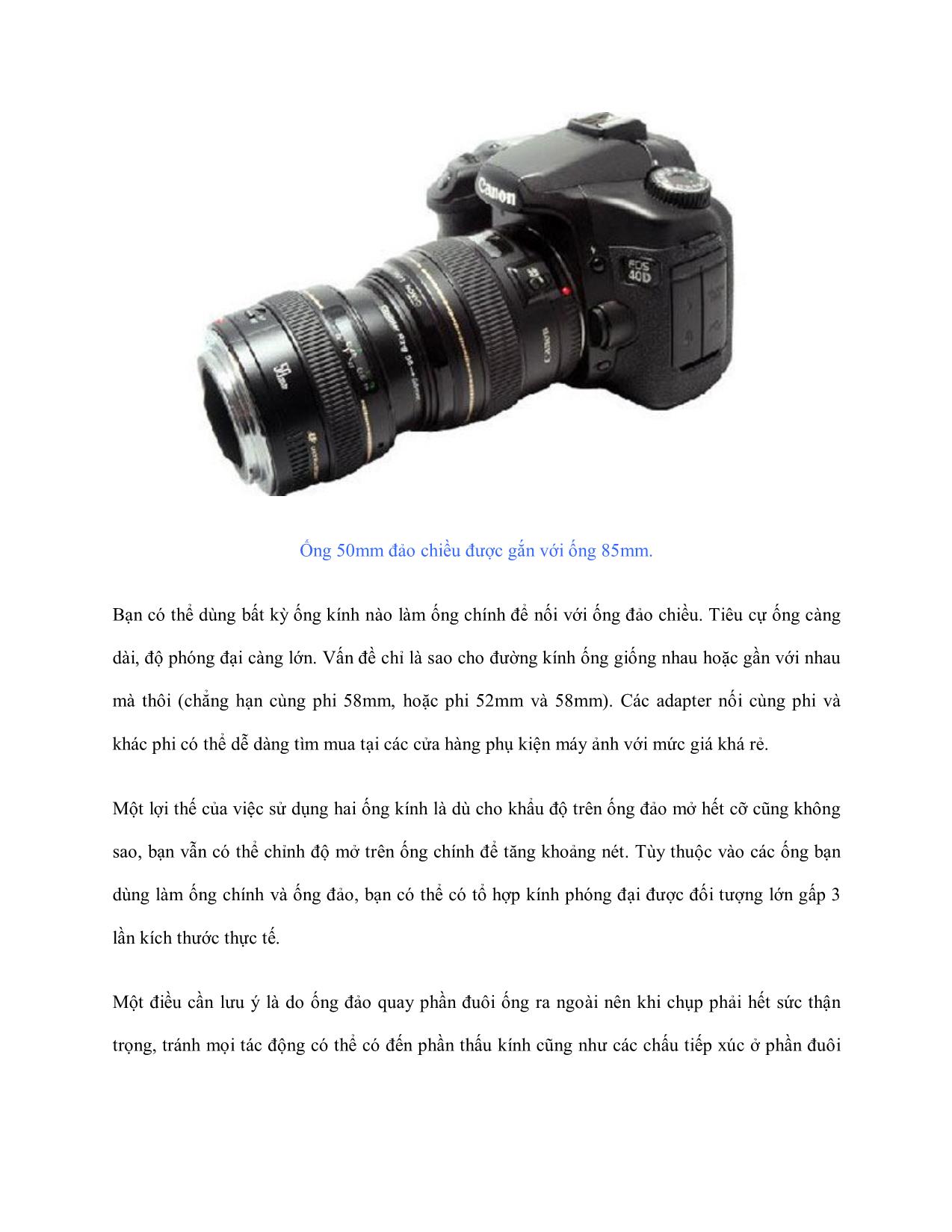 Tìm hiểu chụp cận cảnh - Đảo ngược ống kính trang 7