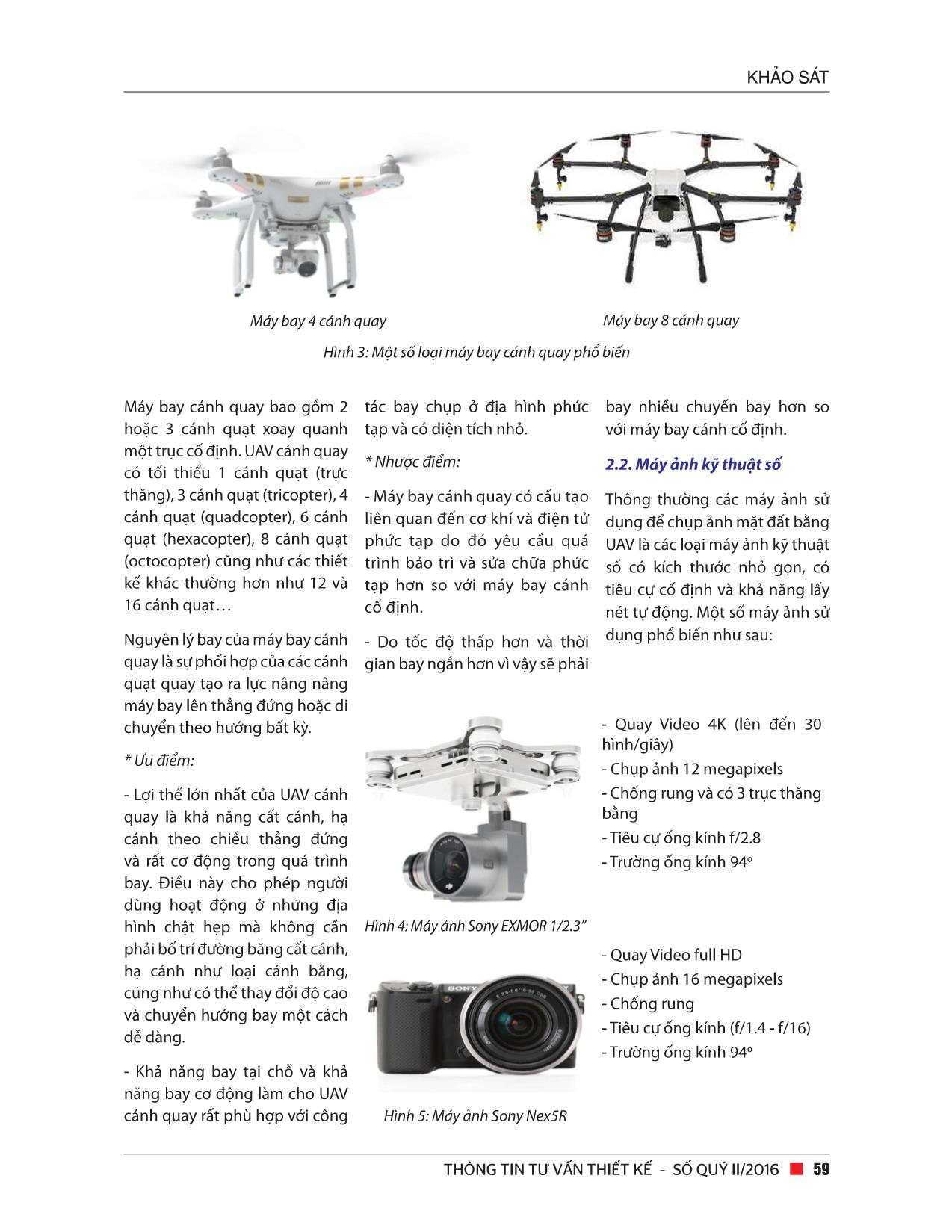 Ứng dụng công nghệ chụp ảnh hàng không bằng máy bay không người lái (UAV) trong công tác khảo sát địa hình mặt đất trang 3
