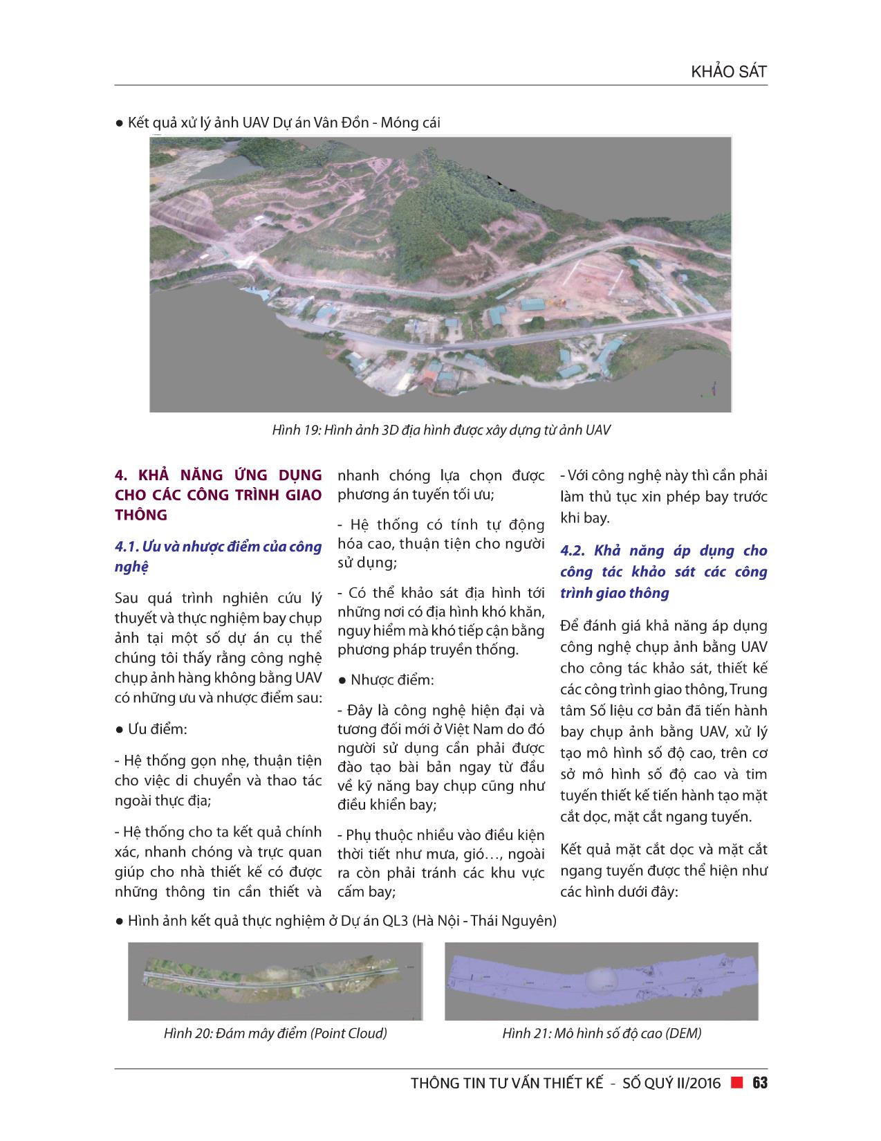 Ứng dụng công nghệ chụp ảnh hàng không bằng máy bay không người lái (UAV) trong công tác khảo sát địa hình mặt đất trang 7