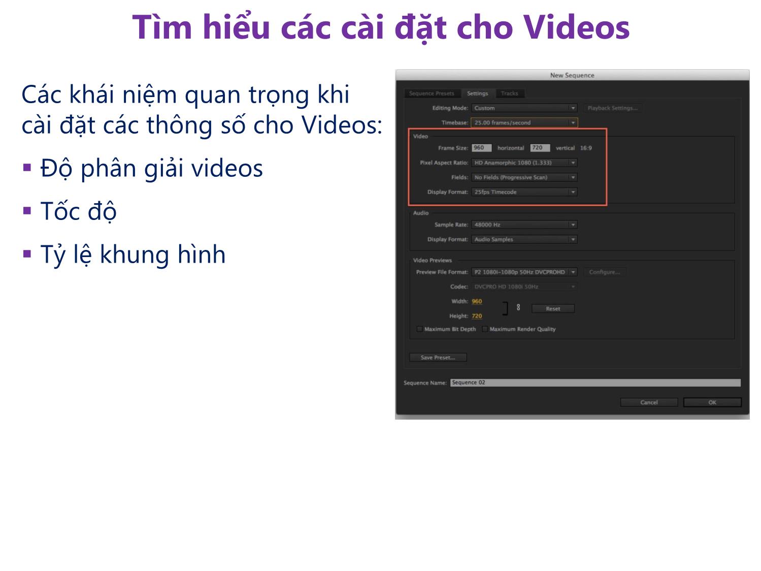 Bài giảng Xử lý hậu kỳ với Adobe Premiere Pro Cs6 - Bài 1: Video kỹ thuật số & không gian làm việc của Premiere Pro Cs6 trang 5