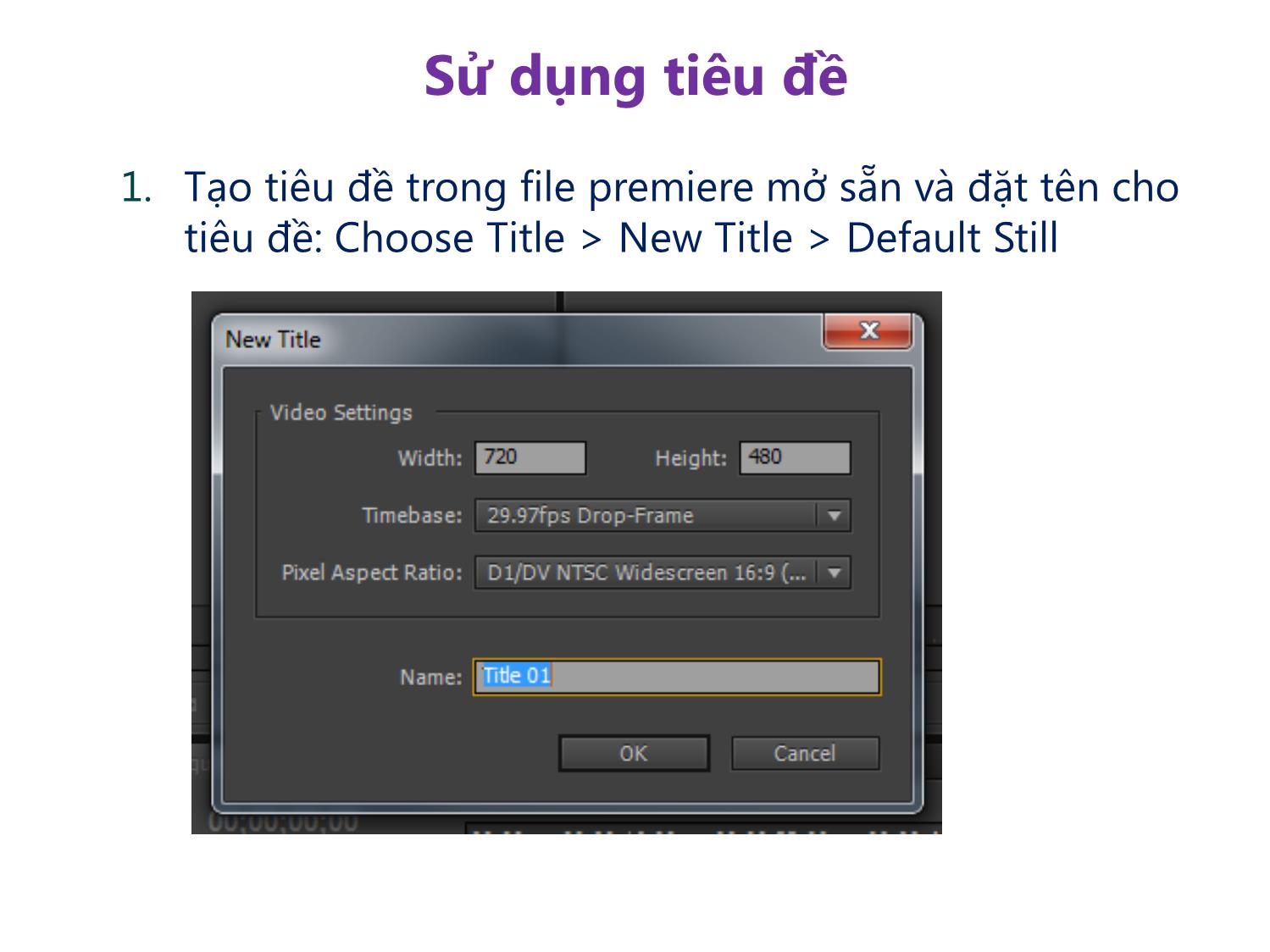 Bài giảng Xử lý hậu kỳ với Adobe Premiere Pro Cs6 - Bài 3: Làm việc với các đối tượng đồ họa trang 7