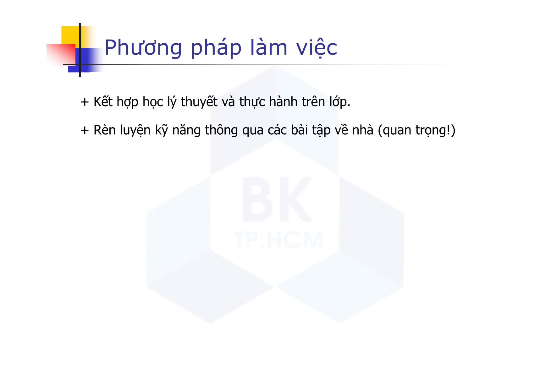 Bài giảng CAD ứng dụng trong thiết kế ô tô - Chương mở đầu - Nguyễn Lê Duy Khải trang 7