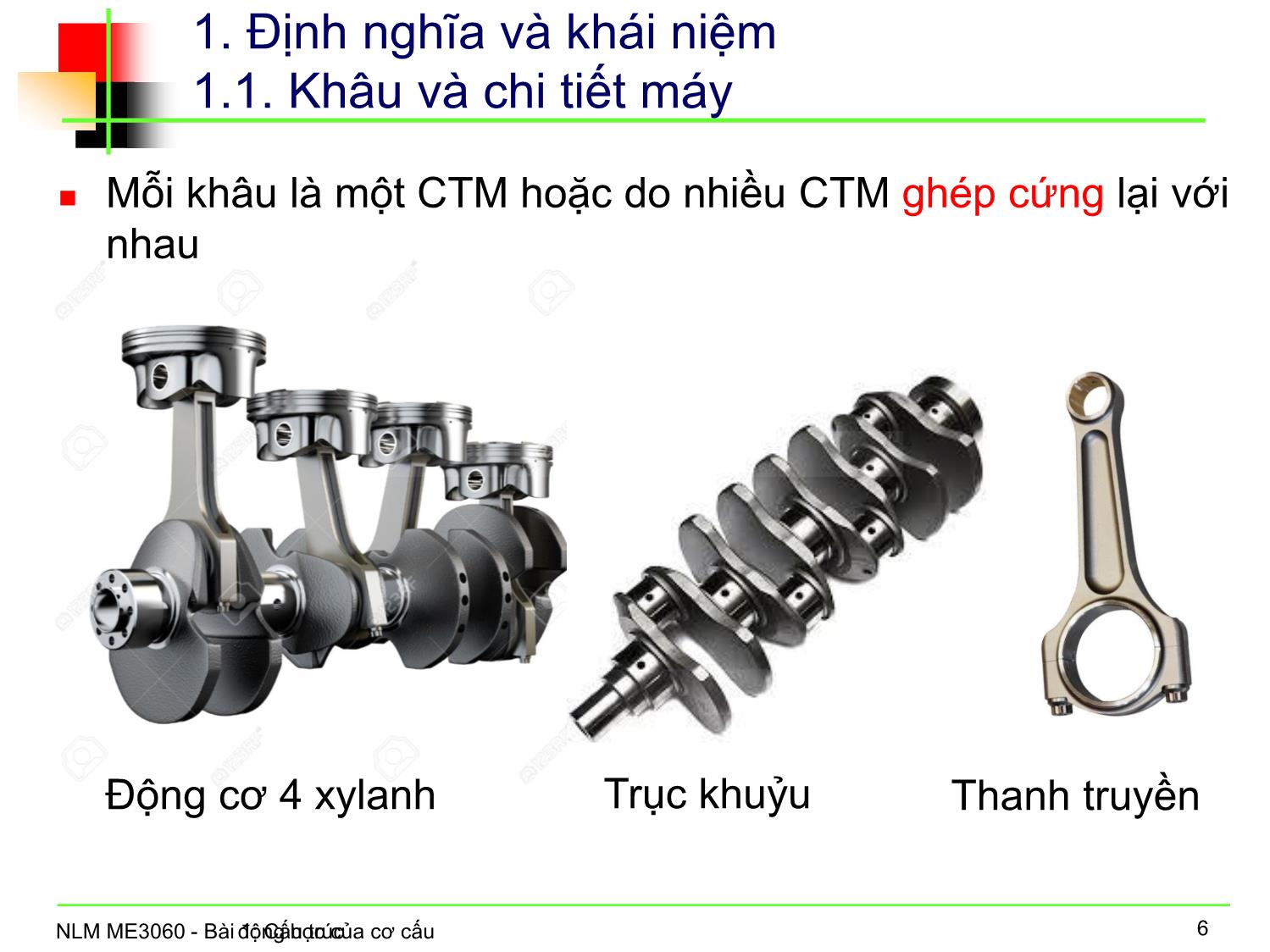 Bài giảng Nguyên lý máy - Bài 1: Cấu trúc động học của cơ cấu trang 7