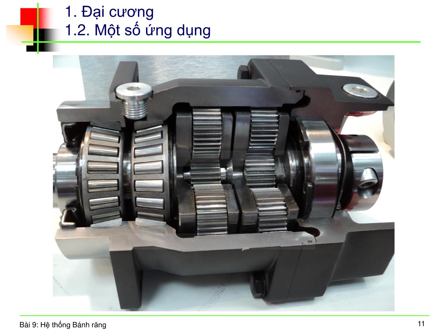 Bài giảng Nguyên lý máy - Bài 8: Hệ thống bánh răng trang 9