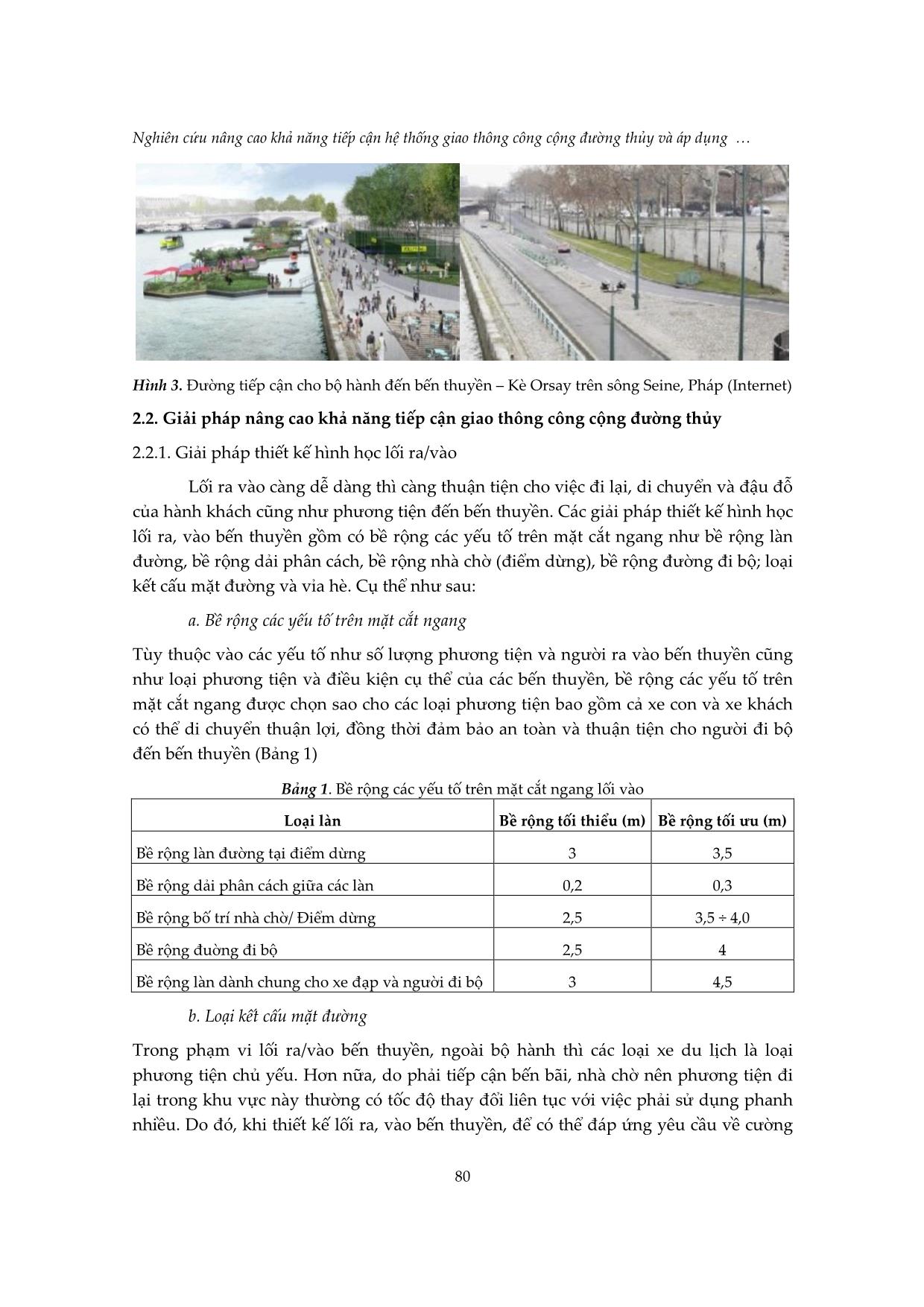 Nghiên cứu nâng cao khả năng tiếp cận hệ thống giao thông công cộng đường thủy và áp dụng cho bến thuyền sông Hương, thành phố Huế trang 4