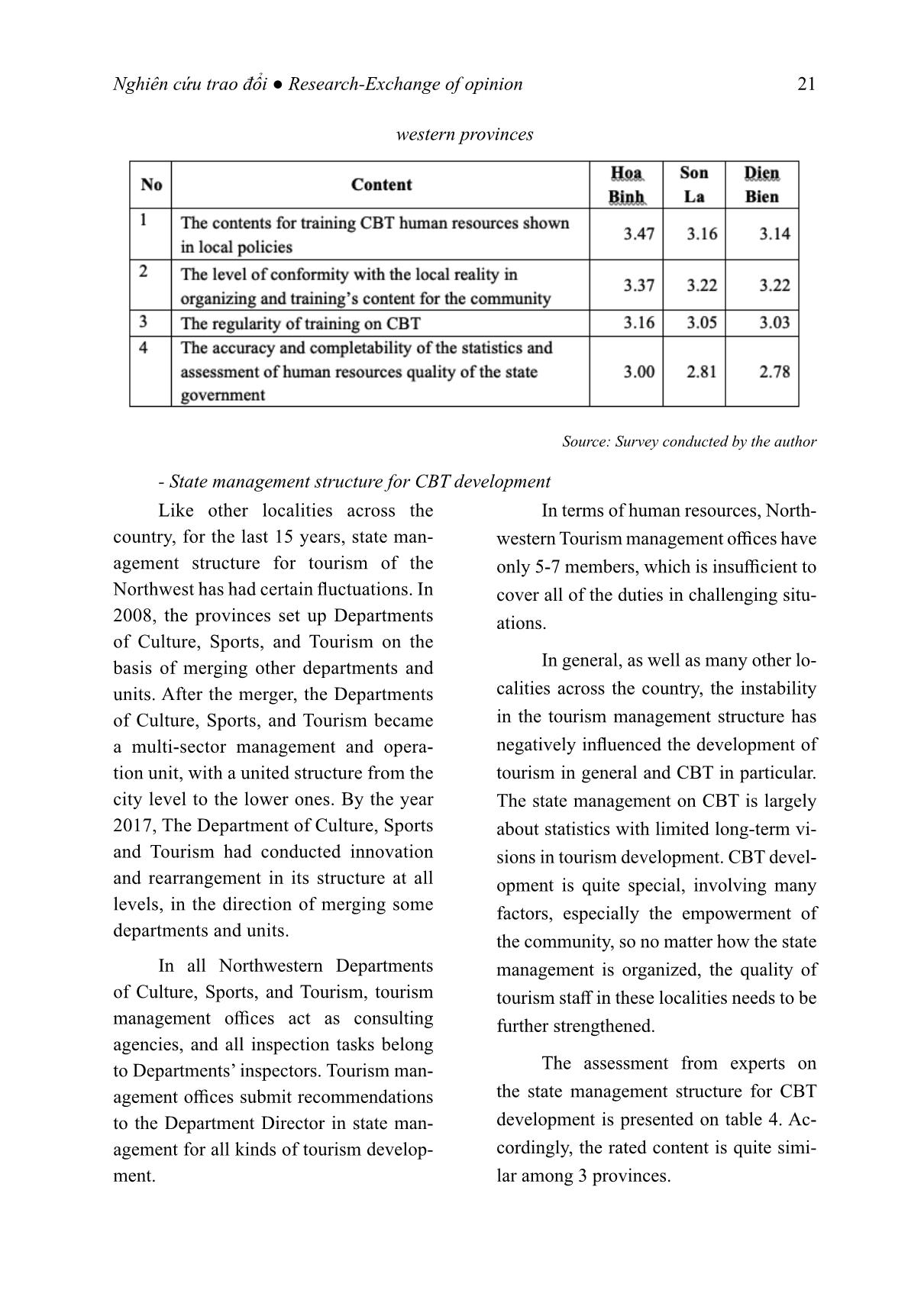 Research on state management for community-based tourism development in some Northwestern provinces of Vietnam trang 9