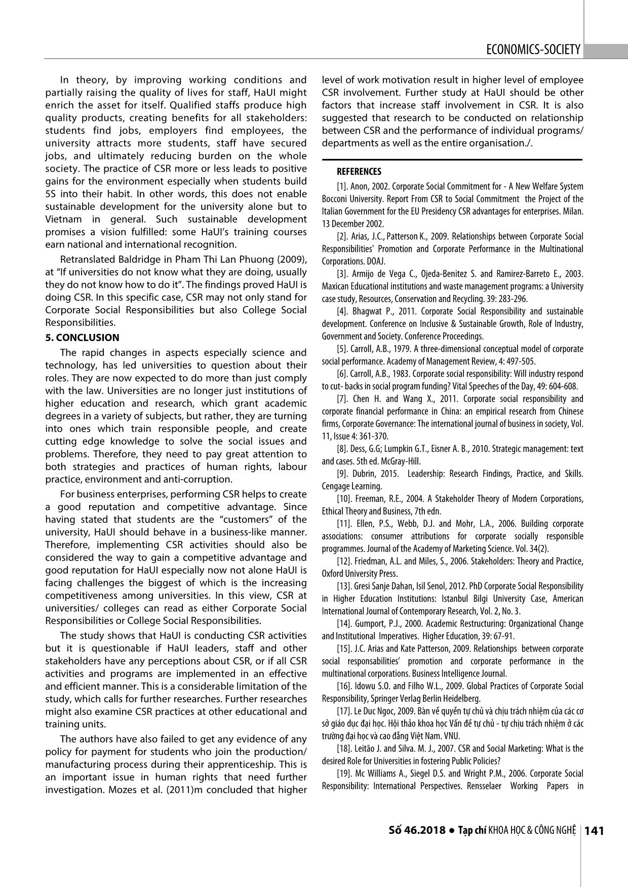 CSR activities at universities: The case of Hanoi University of Industry trang 7