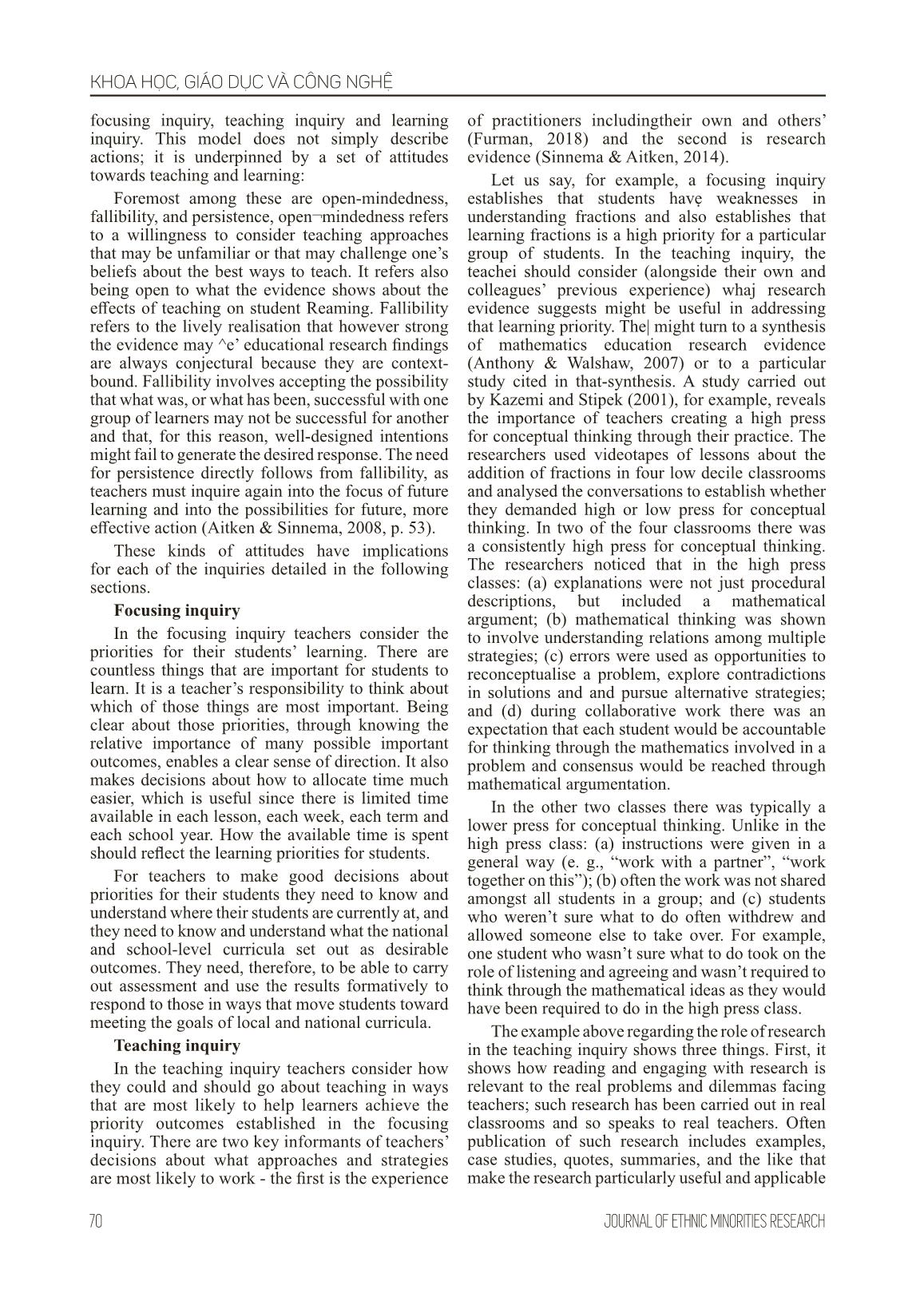 Educational improvement: Insights from policy, research and practice in the new zealand context, and implications for teacher education trang 7