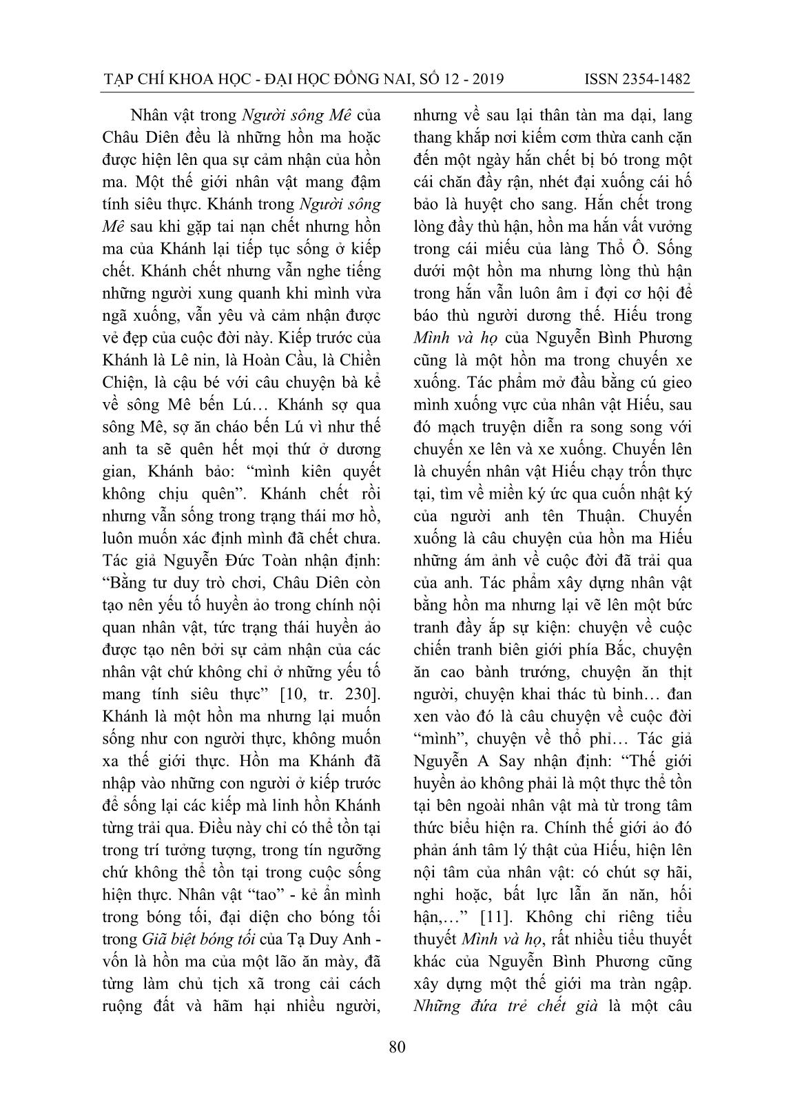 Nghệ thuật xây dựng nhân vật trong tiểu thuyết Việt Nam đương đại viết theo khuynh hướng hiện thực huyền ảo trang 9