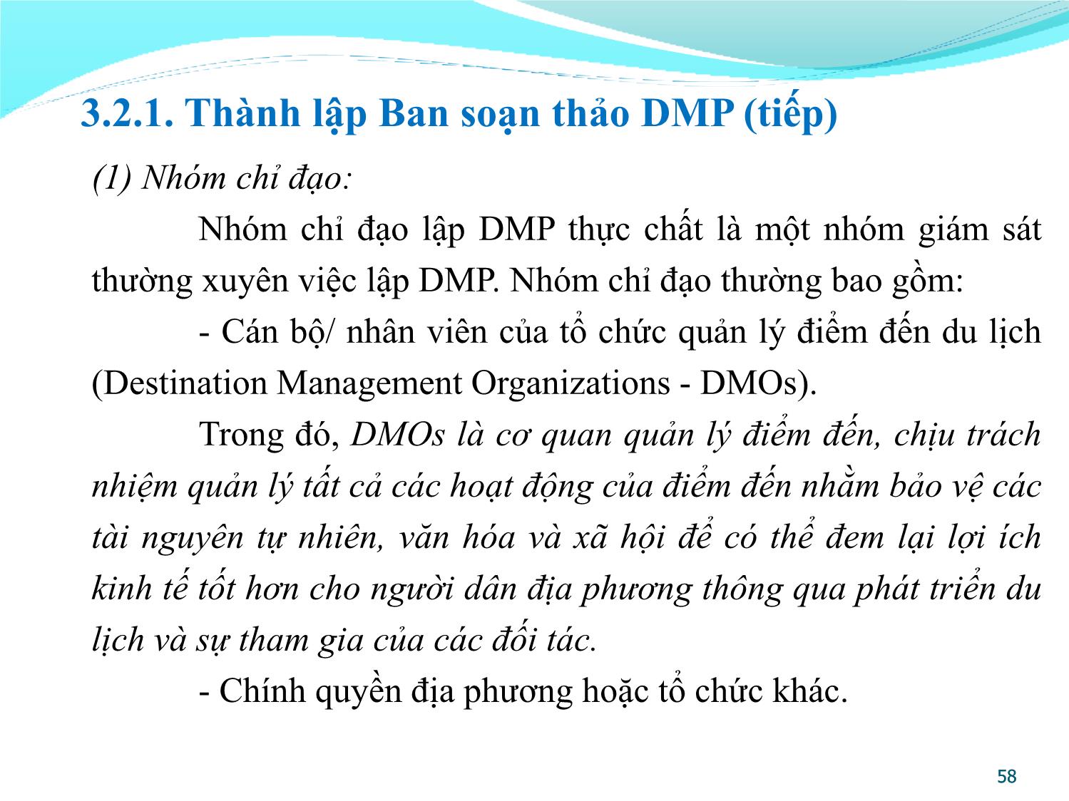 Bài giảng Quản lý điểm đến du lịch - Chương 3: Lập kế hoạch quản lý điểm đến du lịch trang 7