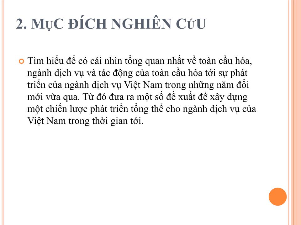 Bài giảng Toàn cầu hóa và tác động tới ngành dịch vụ Việt Nam trang 4