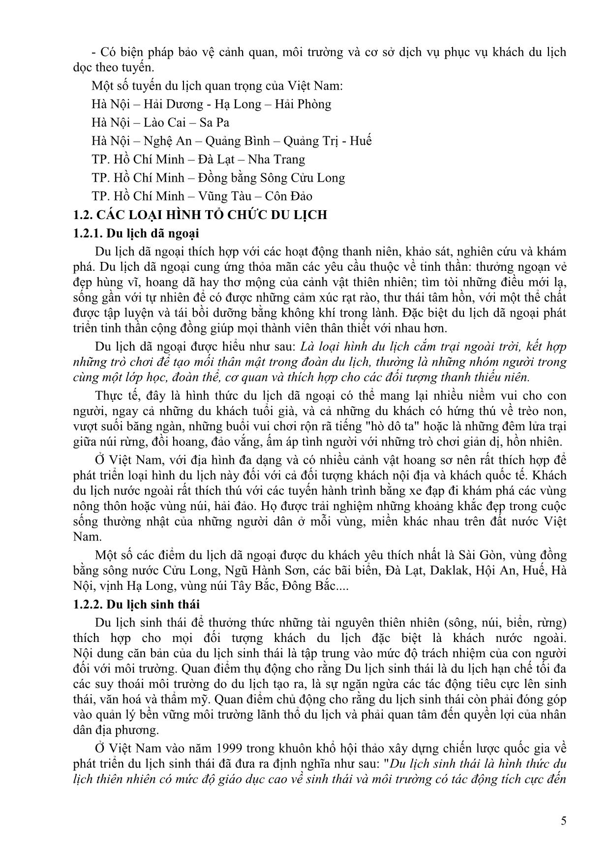 Bài giảng Tuyến điểm du lịch Việt Nam - Đồng Thị Thu Huyền trang 5
