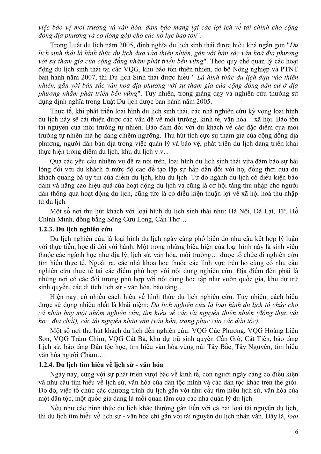 Bài giảng Tuyến điểm du lịch Việt Nam - Đồng Thị Thu Huyền trang 6