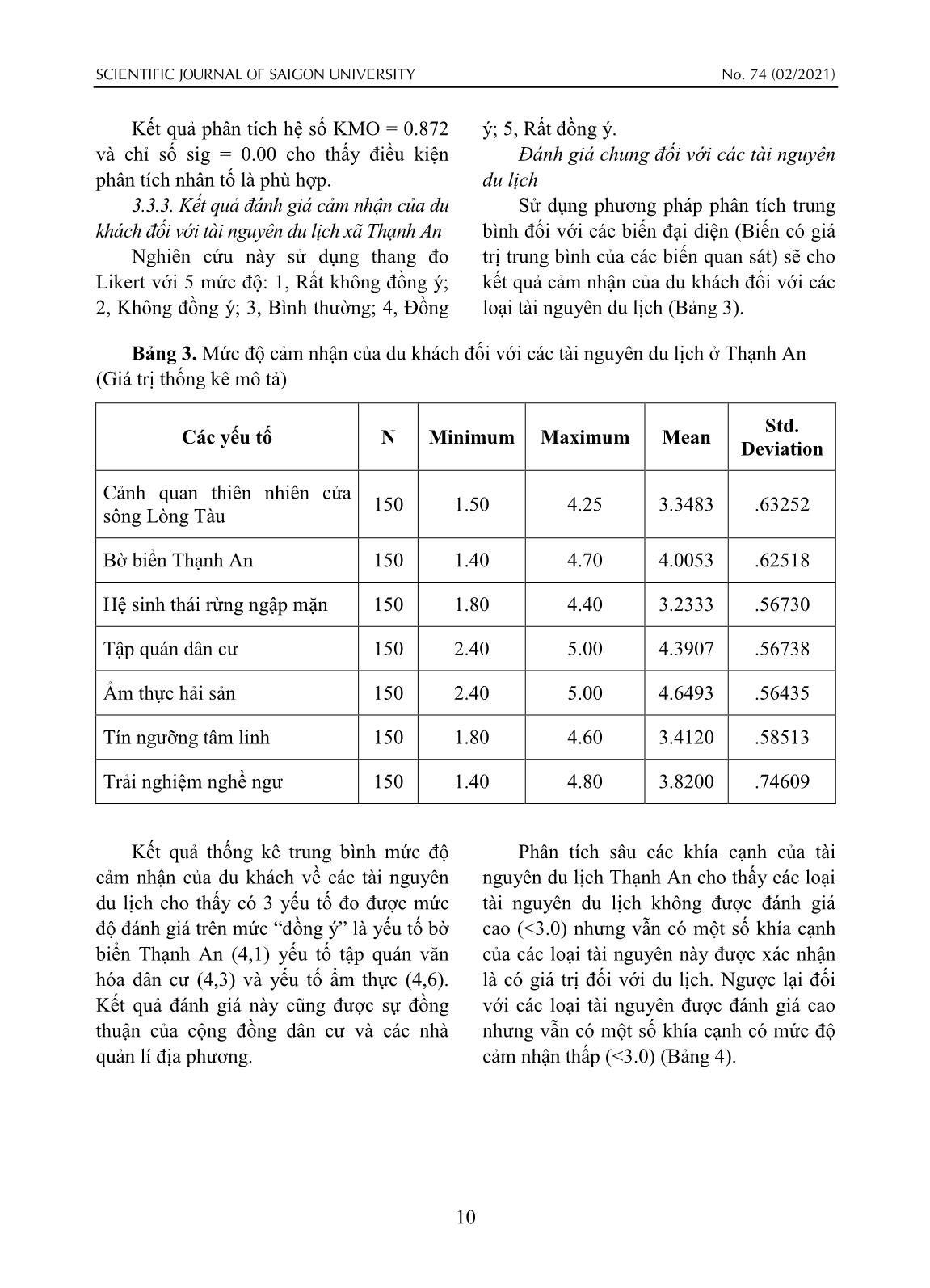 Đánh giá tiềm năng tài nguyên du lịch tại xã Thạnh An, huyện Cần Giờ trang 8