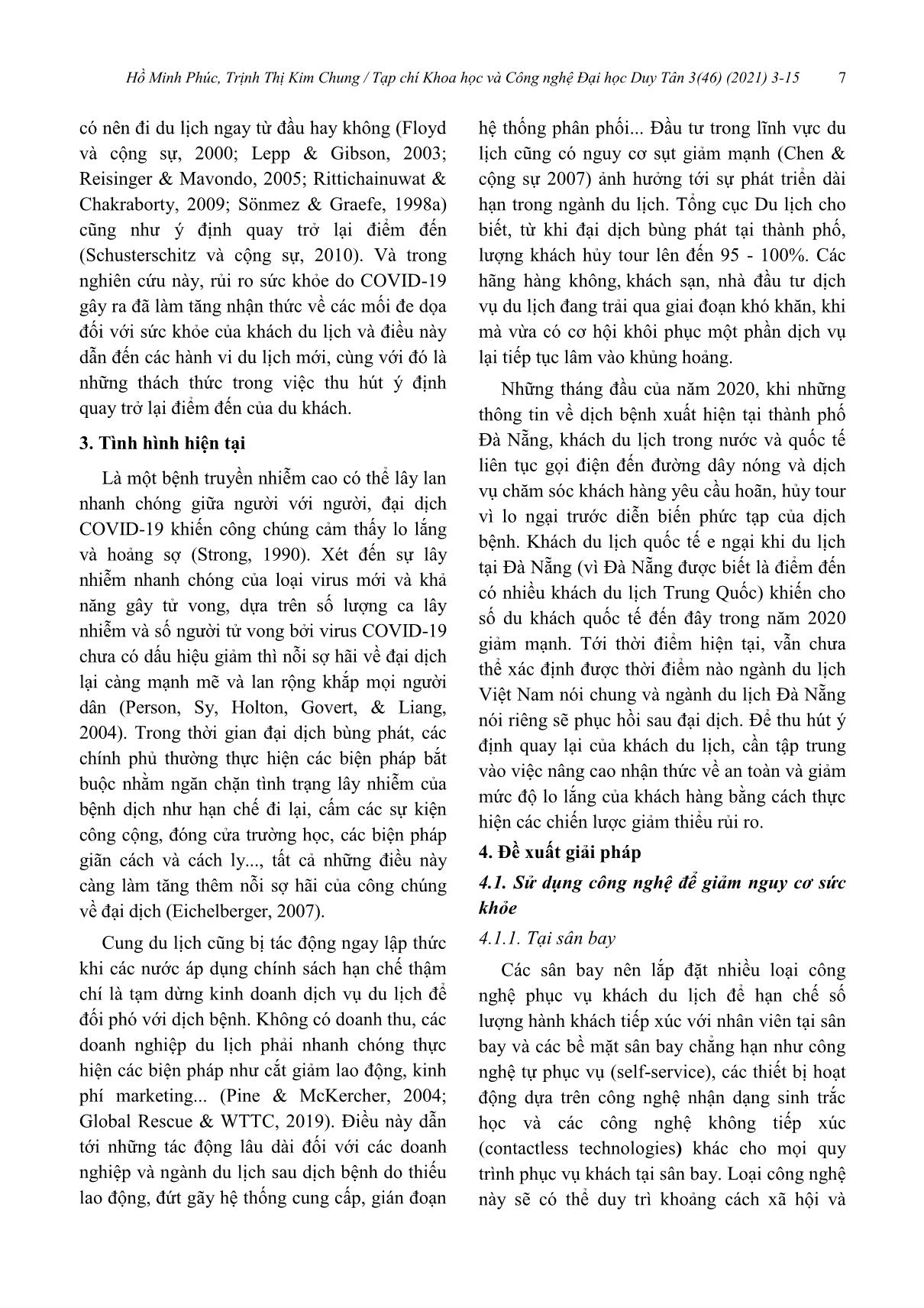Giải pháp thu hút khách du lịch quốc tế quay trở lại thành phố Đà Nẵng sau tác động của đại dịch Covid-19 trang 5