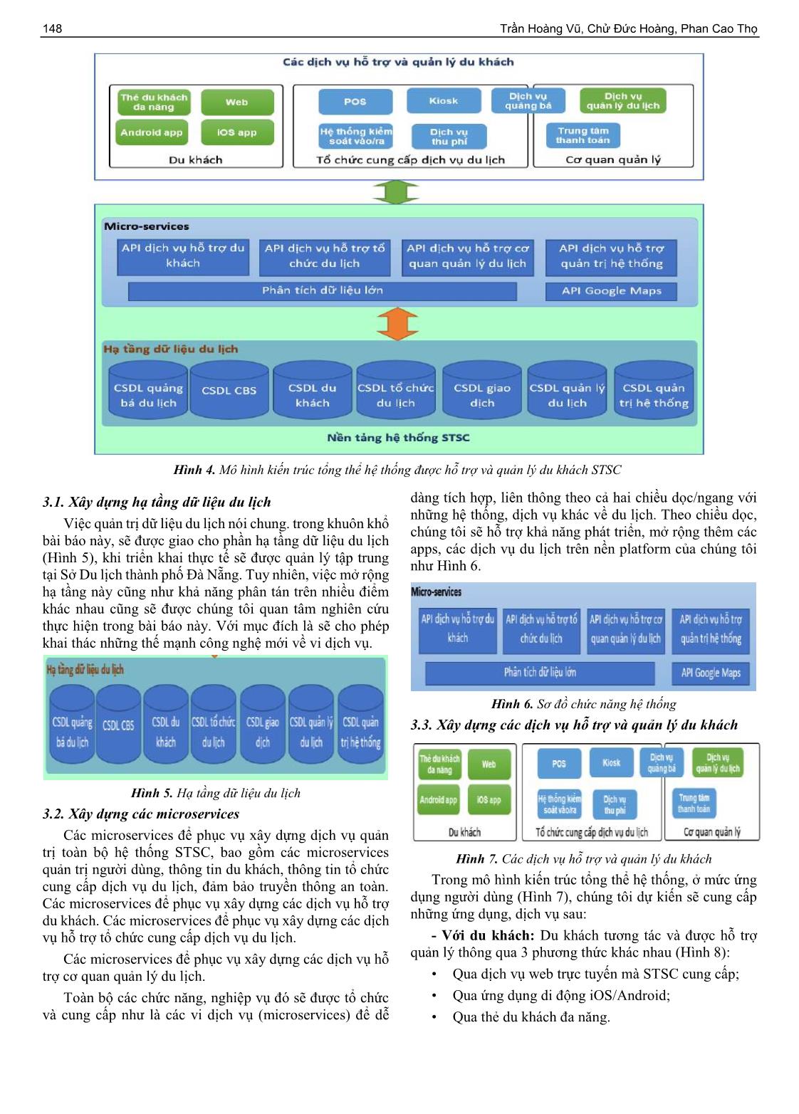 Mô hình kiến trúc tổng thể hệ thống hỗ trợ và quản lý du khách nhằm phát triển du lịch bền vững theo định hướng thành phố thông minh tại Đà Nẵng trang 4