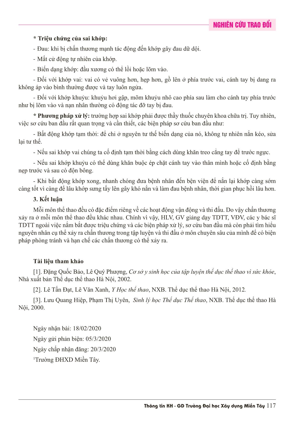 Một số bệnh lý, chấn thương thường gặp và cách phòng tránh chấn thương trong tập luyện và thi đấu thể dục thể thao trang 8