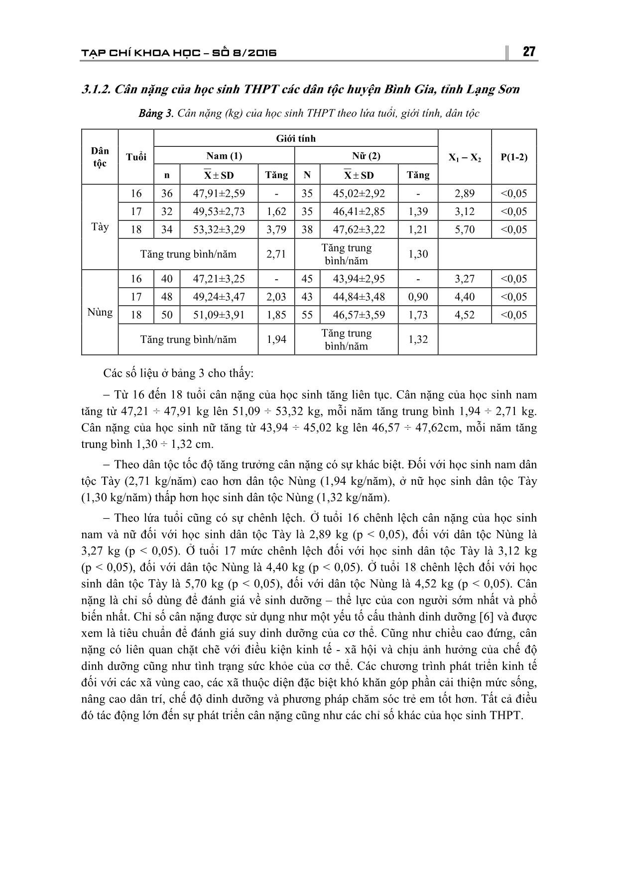 Nghiên cứu một số chỉ số sinh lý hình thái và thể lực của học sinh Trung học Phổ thông dân tộc Tày, Nùng huyện Bình Gia, tỉnh Lạng Sơn trang 4