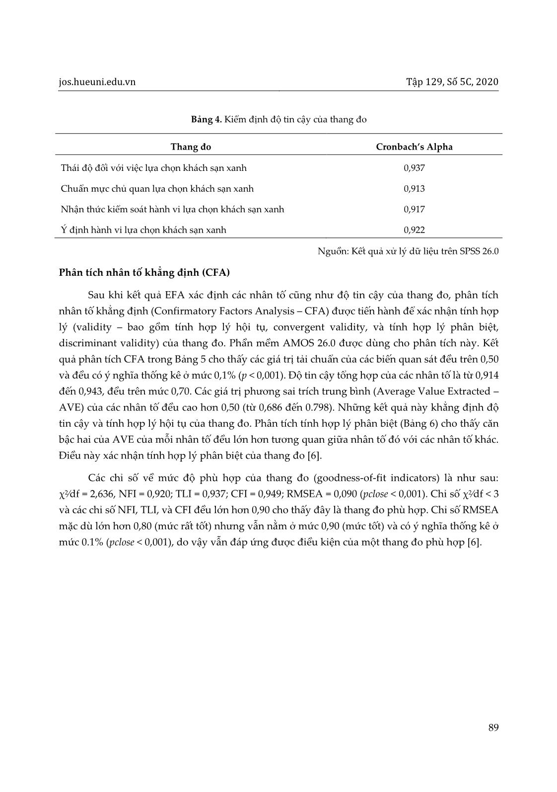 Ứng dụng lý thuyết hành vi dự định (TPB) trong nghiên cứu ý định lựa chọn khách sạn xanh của du khách tại thành phố Đà Nẵng trang 9