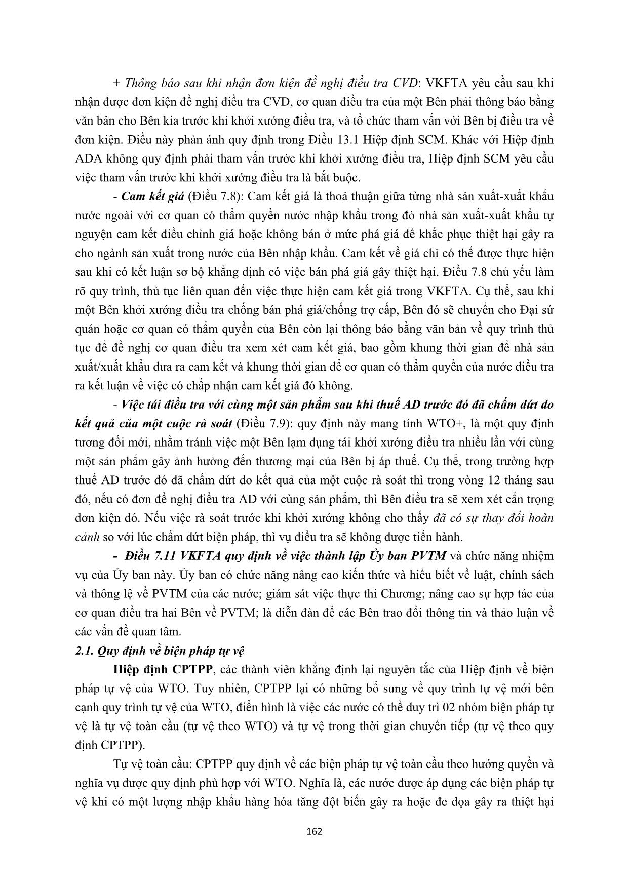 Các biện pháp phòng vệ thương mại trong các hiệp định thương mại tự do thế hệ mới và tác động đối với Việt Nam trang 6