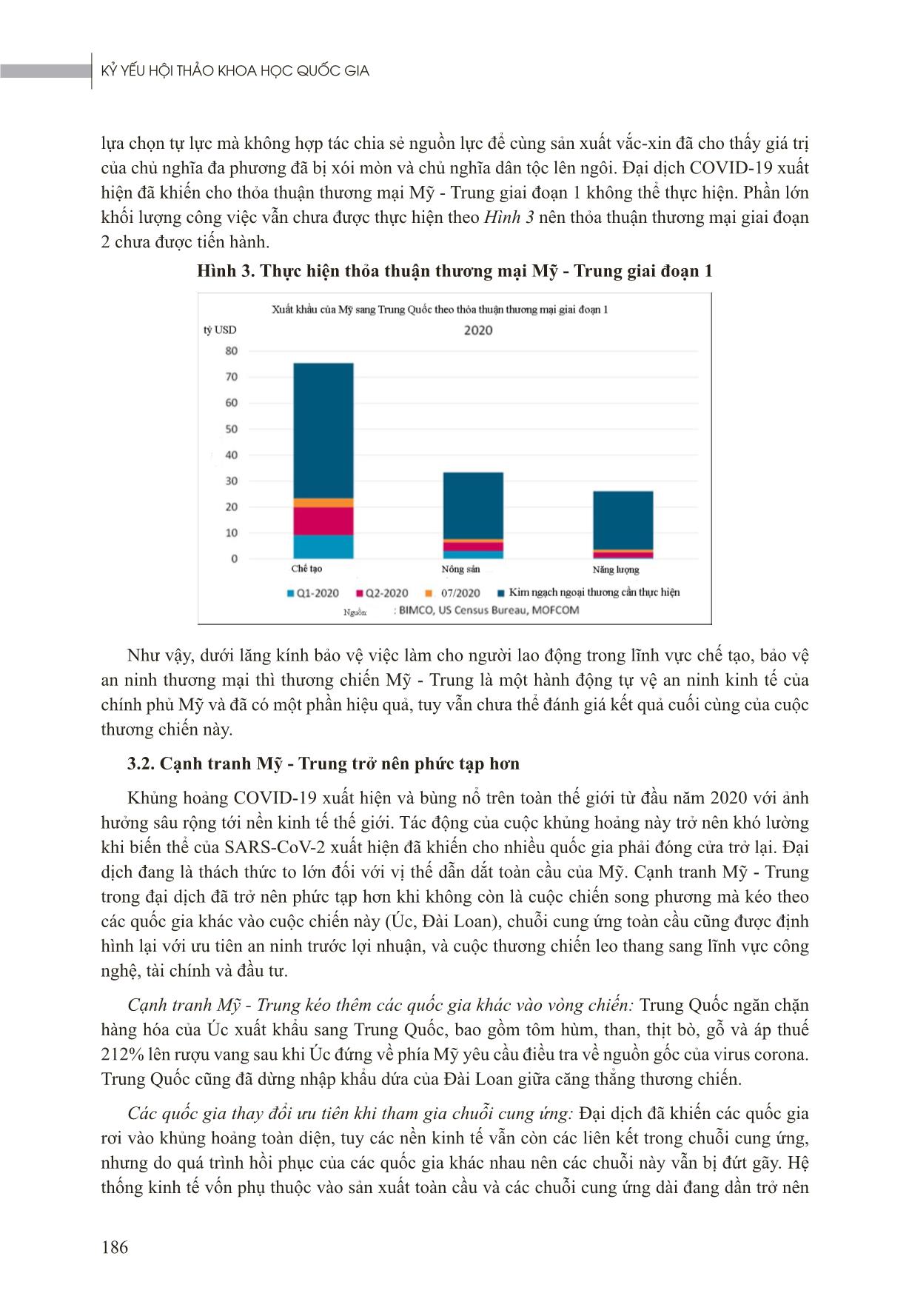 Cạnh tranh kinh tế Mỹ - Trung trong năm đầu đại dịch Covid-19 (2020) và hàm ý chính sách cho Việt Nam trang 7