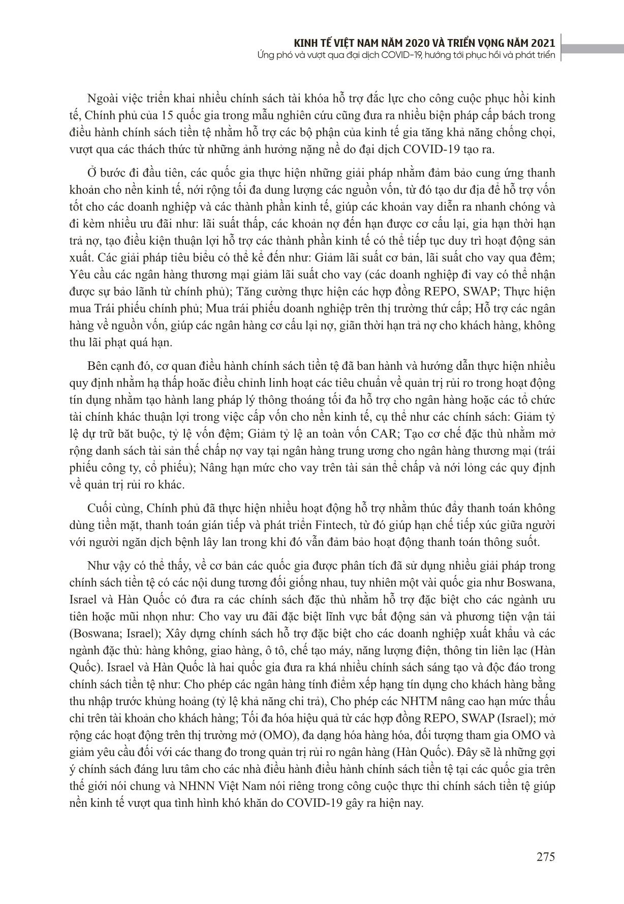 Chính sách kinh tế vĩ mô ứng phó với ảnh hưởng của đại dịch Covid-19: Kinh nghiệm quốc tế và gợi ý chính sách cho Việt Nam trang 8