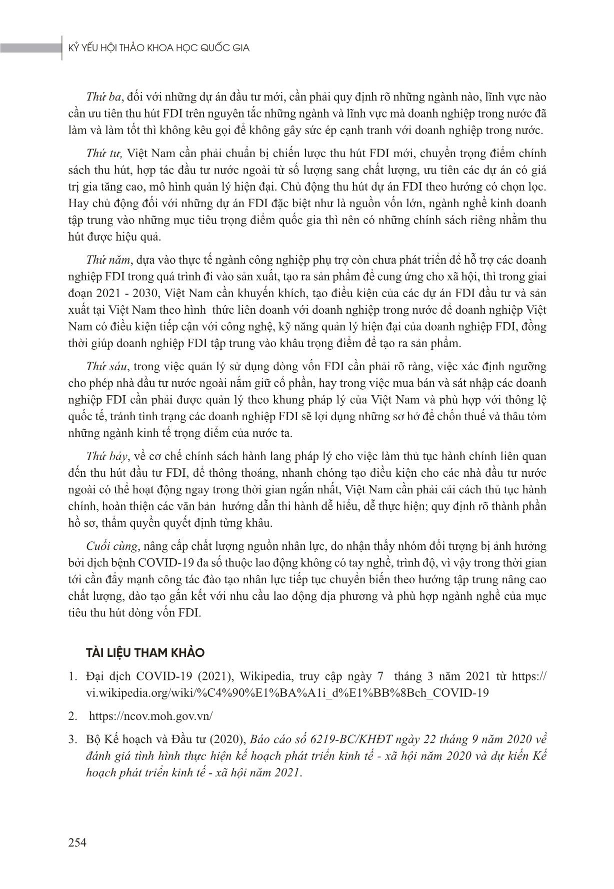 Chính sách thu hút FDI hậu Covid-19 nhằm phát triển bền vững nền kinh tế trang 7