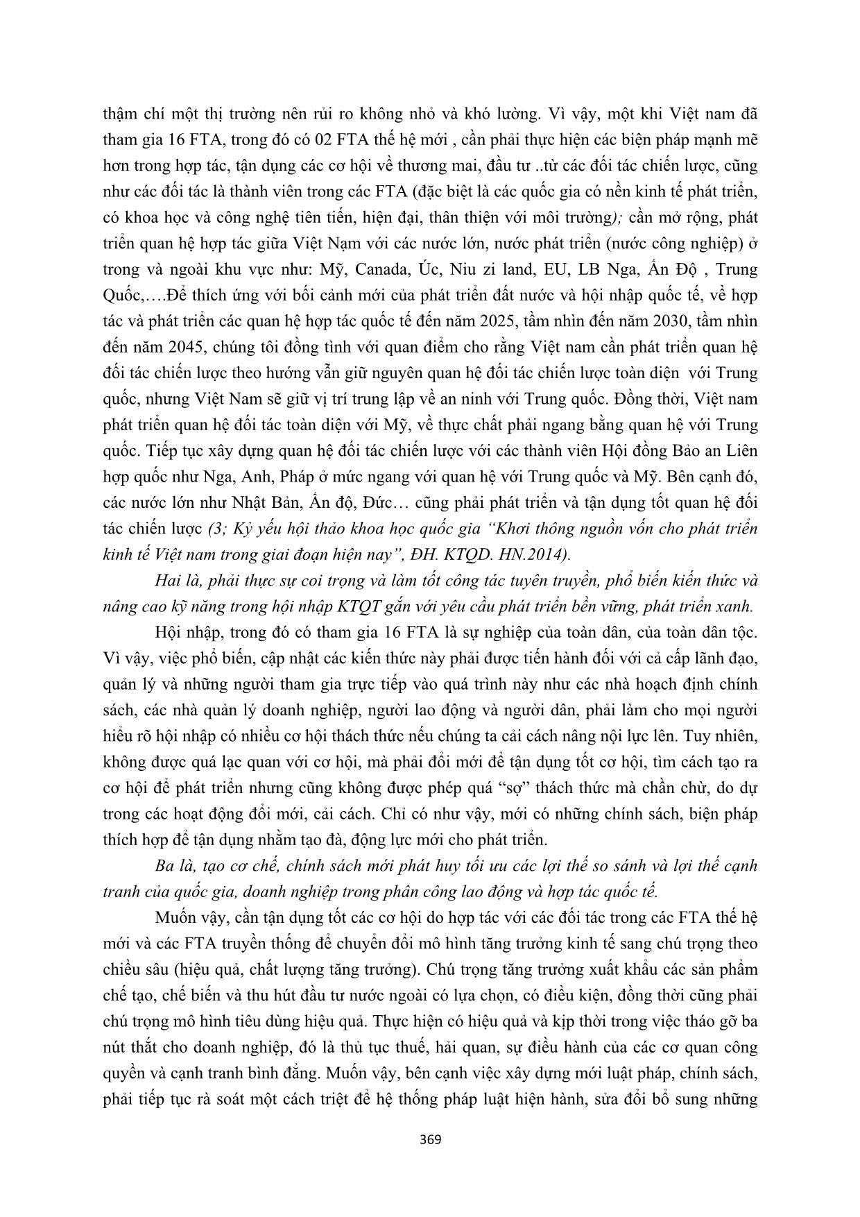 Cơ hội, thách thức và một số giải pháp đối với Việt Nam khi tham gia các FTA thế hệ mới trang 8