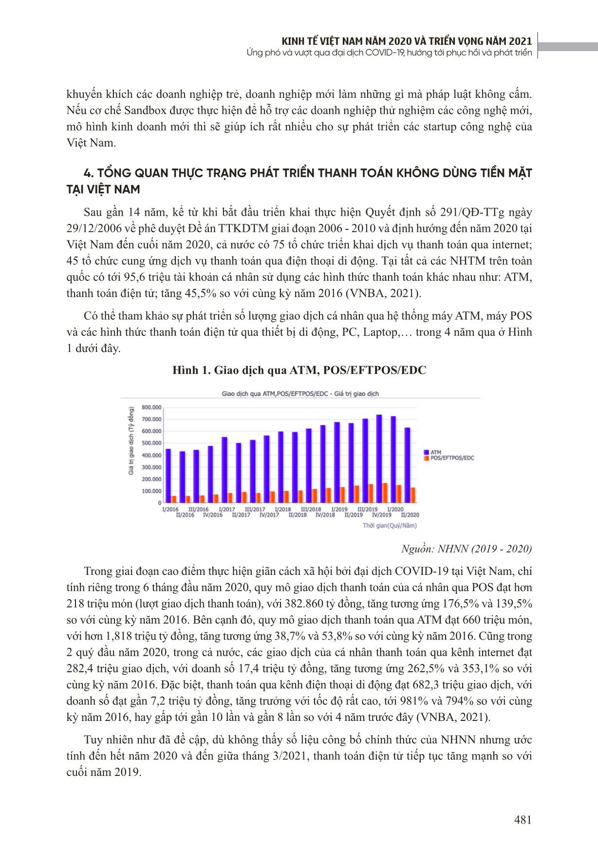 Cơ hội và thách thức của thanh toán điện tử trong bối cảnh đại dịch Covid-19 và phát triển nền kinh tế số ở Việt Nam trang 5