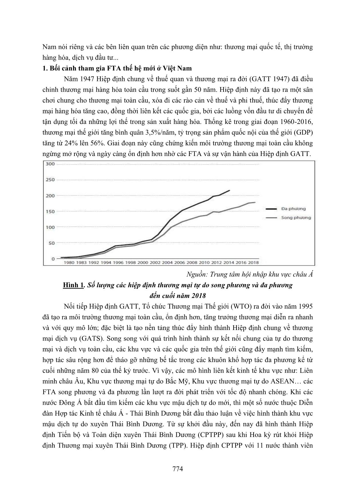 Cơ hội và thách thức đối với thị trường bán lẻ ở Việt Nam khi tham gia các hiệp định thương mại tự do thế hệ mới trang 2
