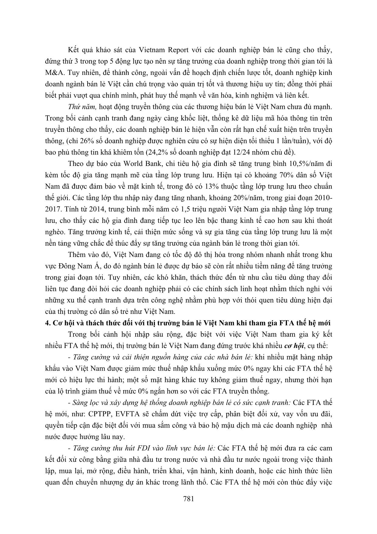 Cơ hội và thách thức đối với thị trường bán lẻ ở Việt Nam khi tham gia các hiệp định thương mại tự do thế hệ mới trang 9