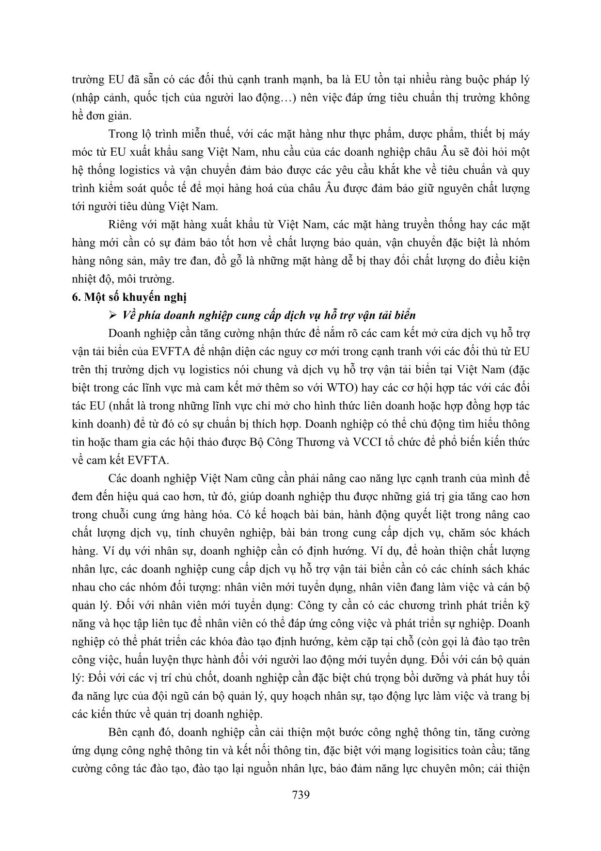 Cơ hội và thách thức với ngành dịch vụ hỗ trợ vận tải biển Việt Nam trong bối cảnh thực thi cam kết EVFTA trang 9