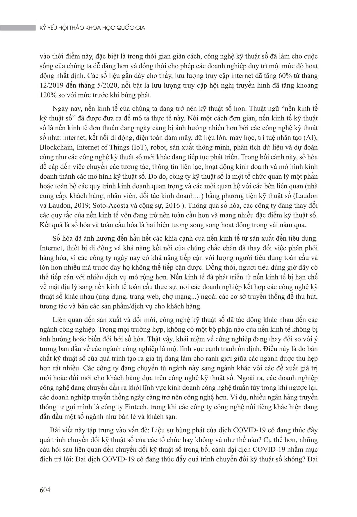 Đại dịch Covid-19 làm thay đổi môi trường kinh doanh và gia tốc tiến trình chuyển hóa số: Vấn đề và giải pháp trang 3